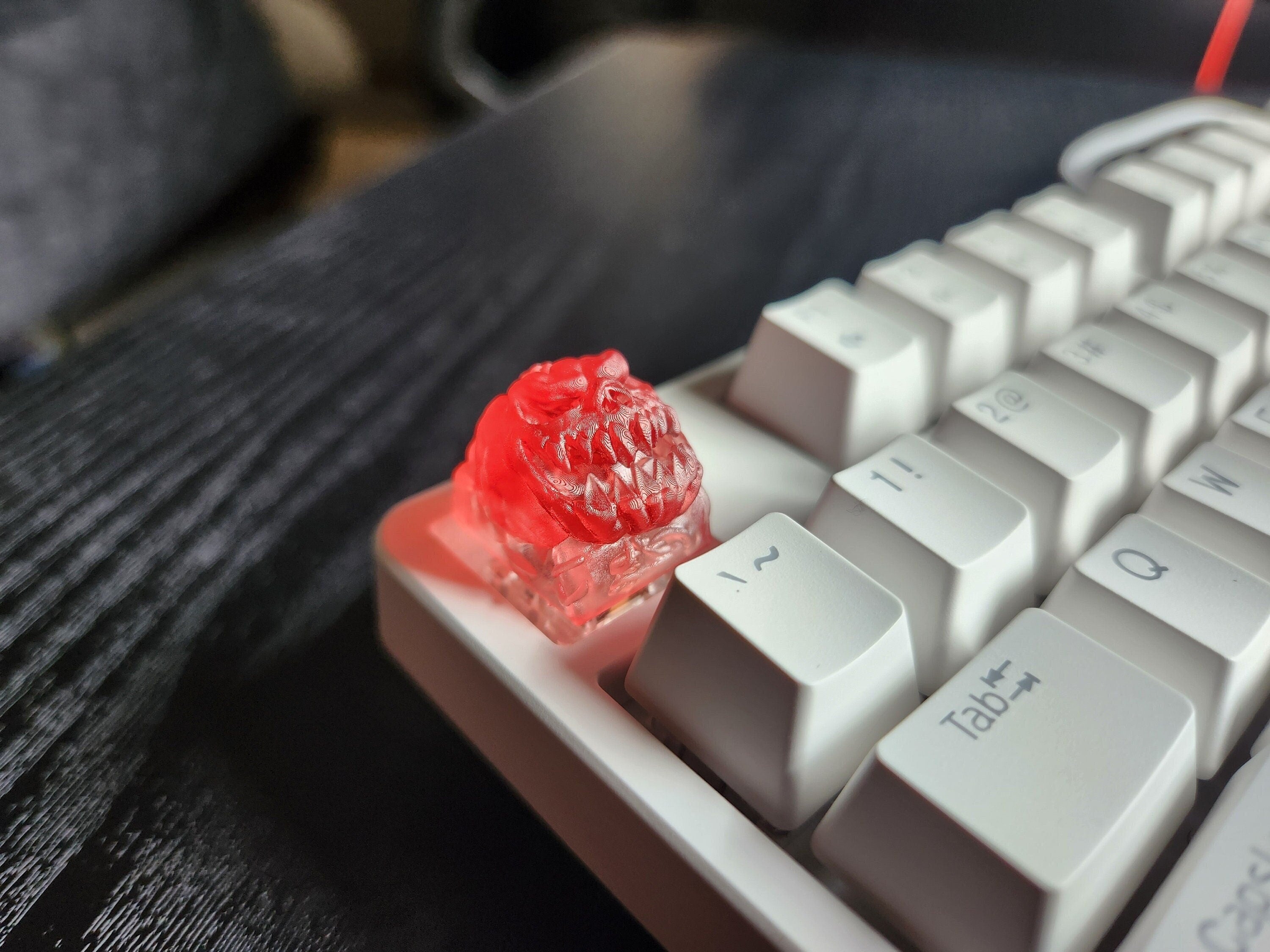 Hollow Pumpkin Keycap - Clear Transparent Cute Keycap Designs, Cherry MX, Multiple Colors