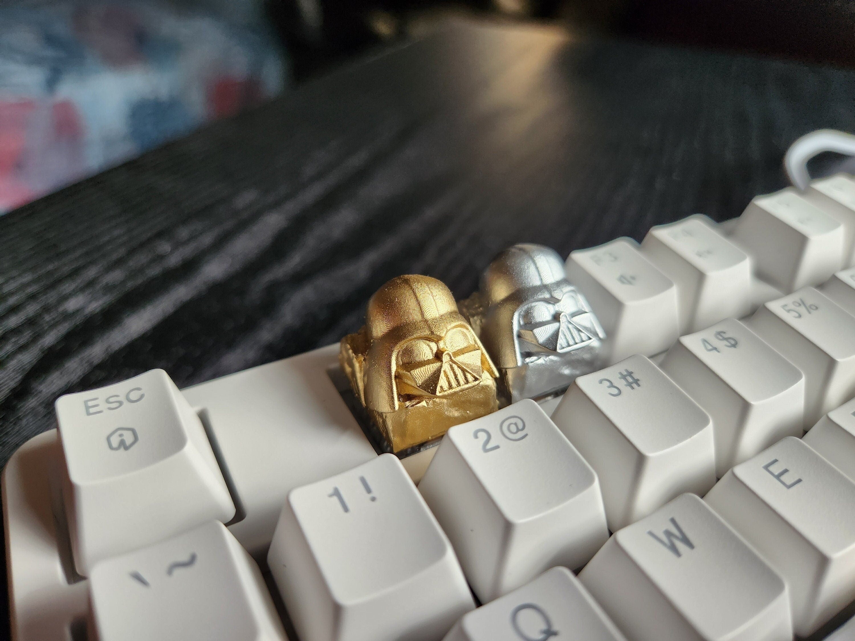Video Game Metallic Keycap - Hand Painted Cute Keycap Designs, My Hero, Cherry MX