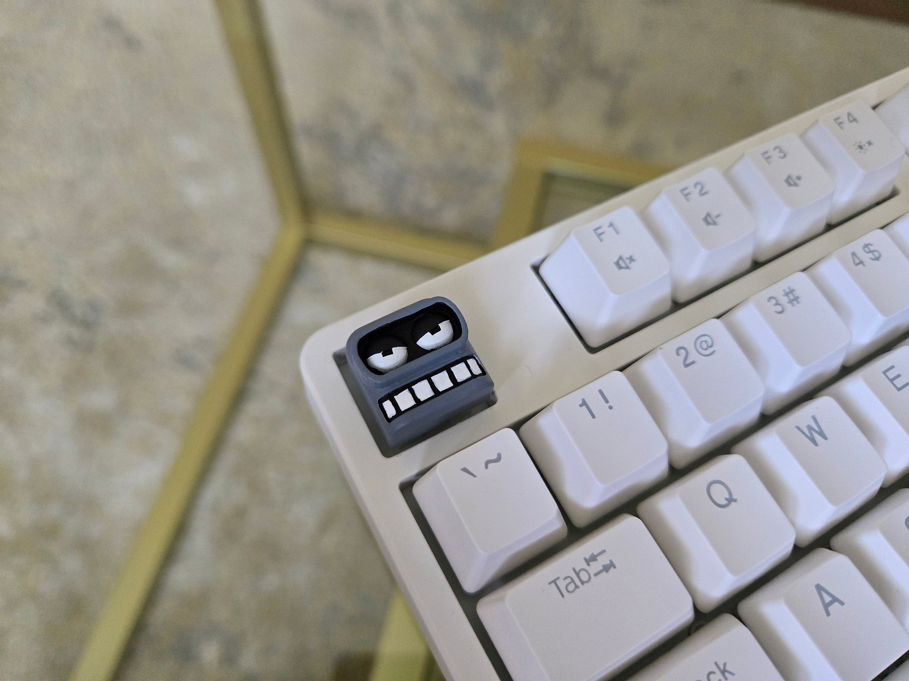 Cartoon Bender Keycap - Hand Painted Cute Keycap Designs, Cherry MX