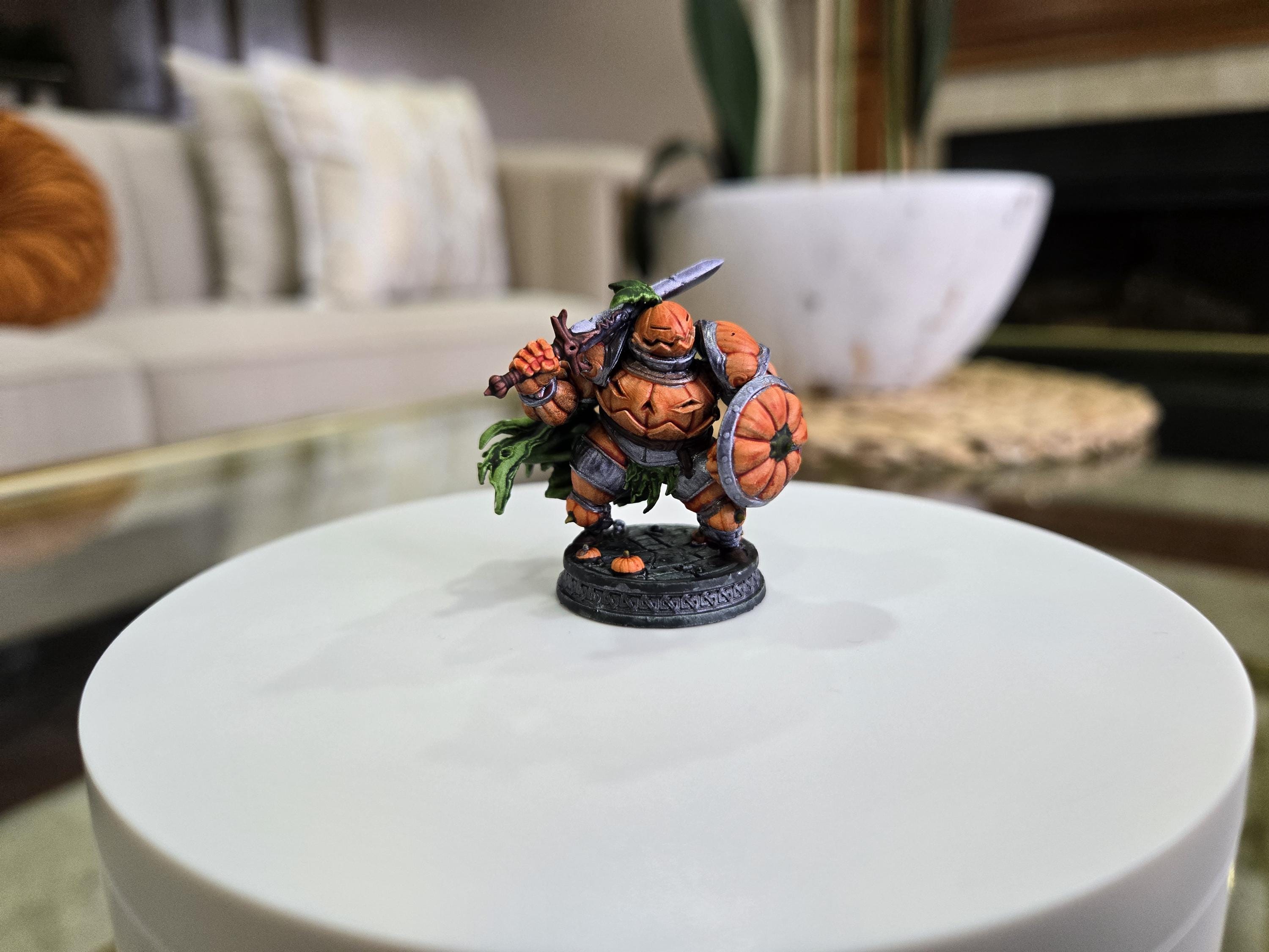Pumpkin Knight - D&D 5e Character by Witchguild Minis, Digital Character Sheet Included