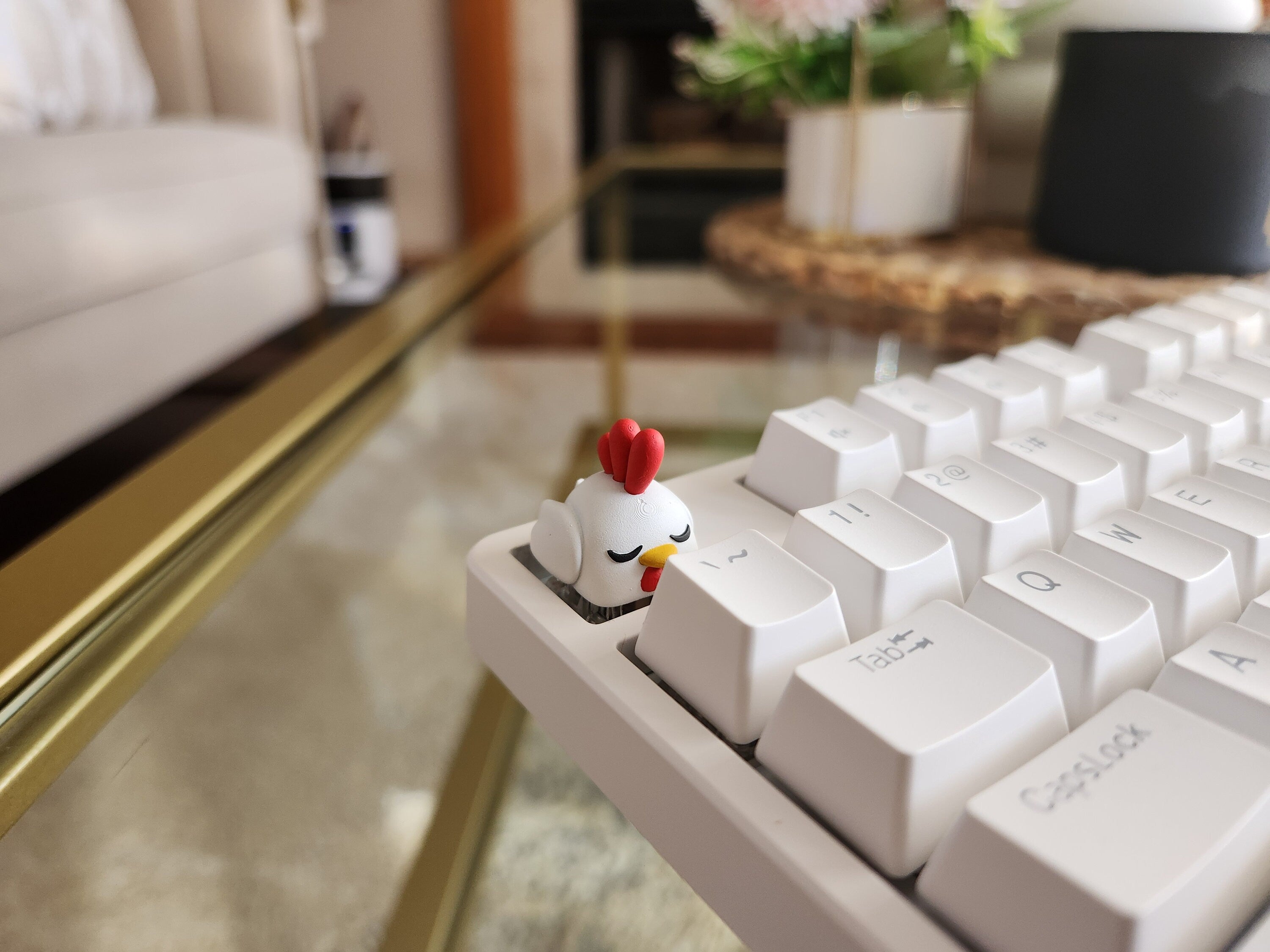 Palworld Chikipi Video Game Keycap - Hand Painted, Cute Keycap Designs, Cherry MX
