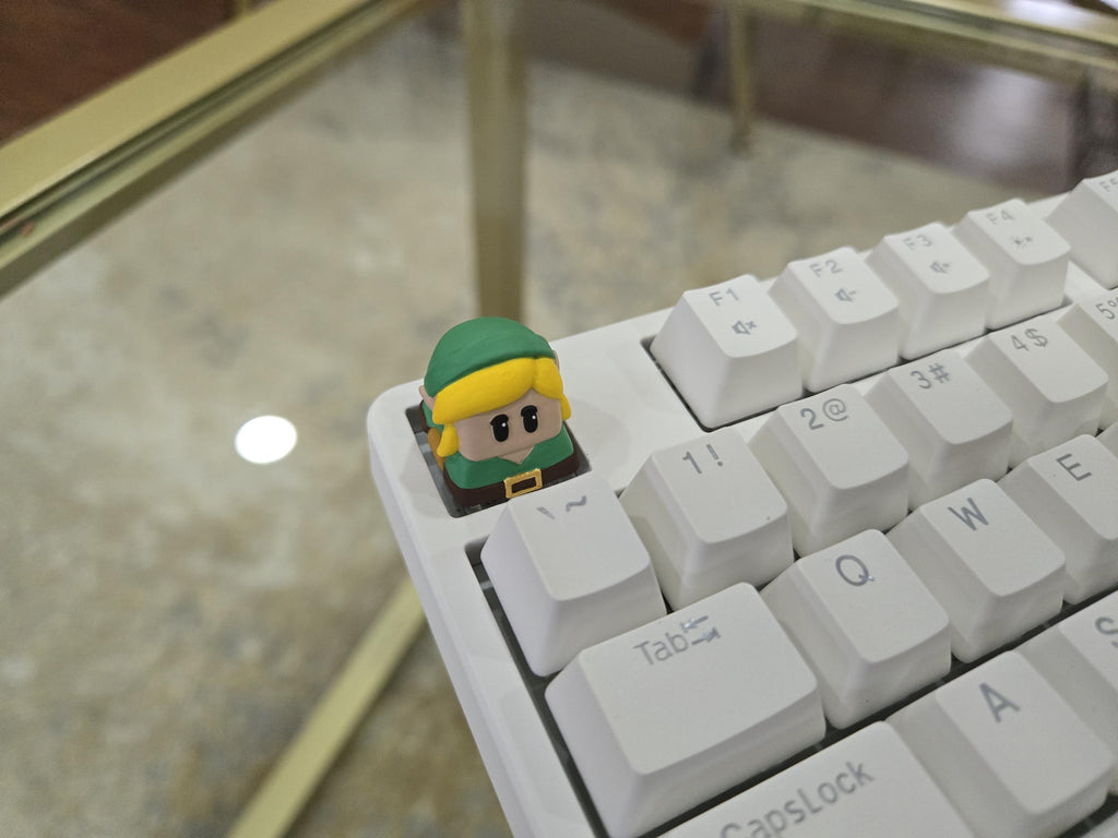 Video Game Link Keycap - Hand Painted, Cute Keycap Designs, Cherry MX