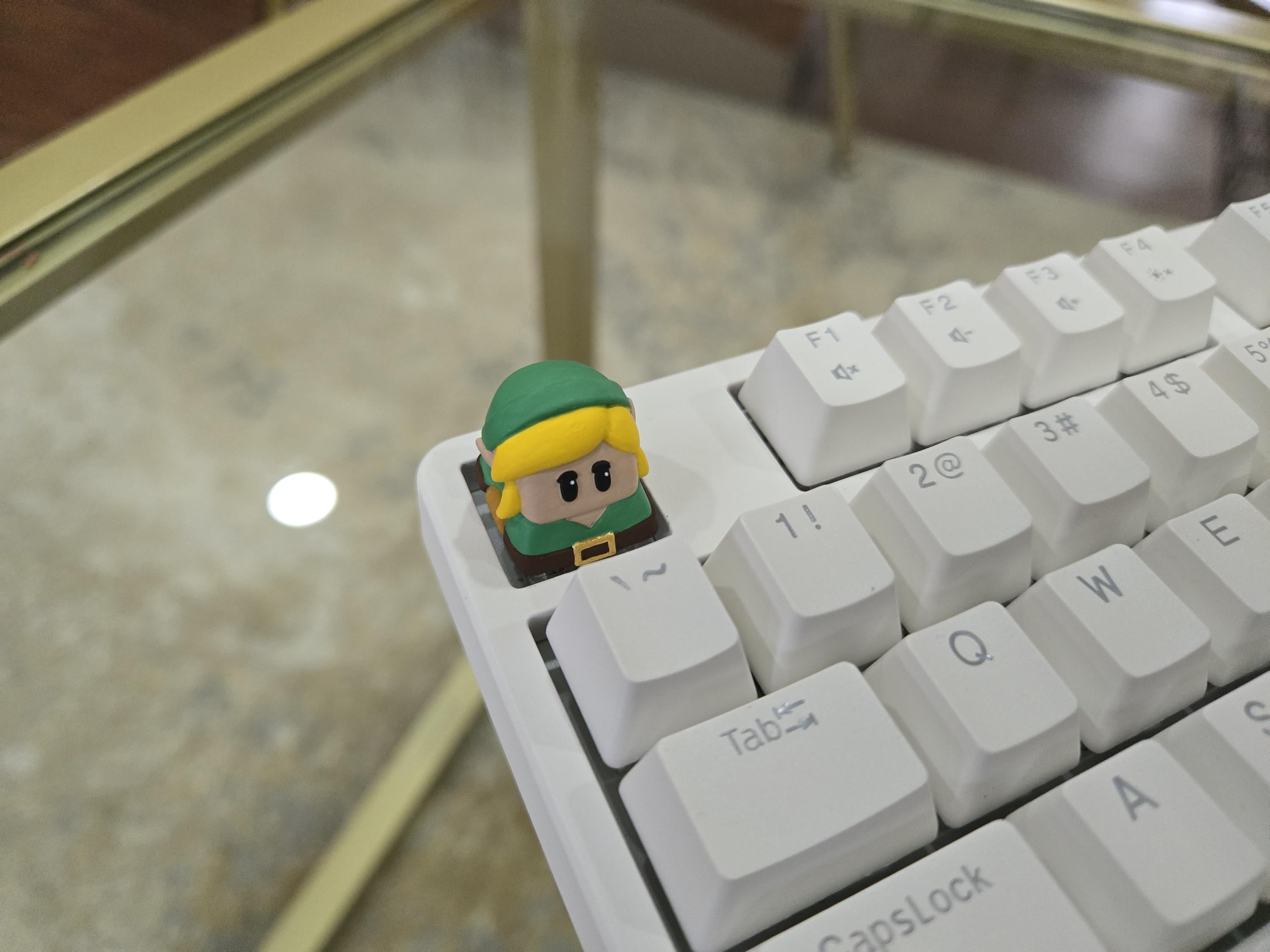 Video Game Link Keycap - Hand Painted, Cute Keycap Designs, Cherry MX