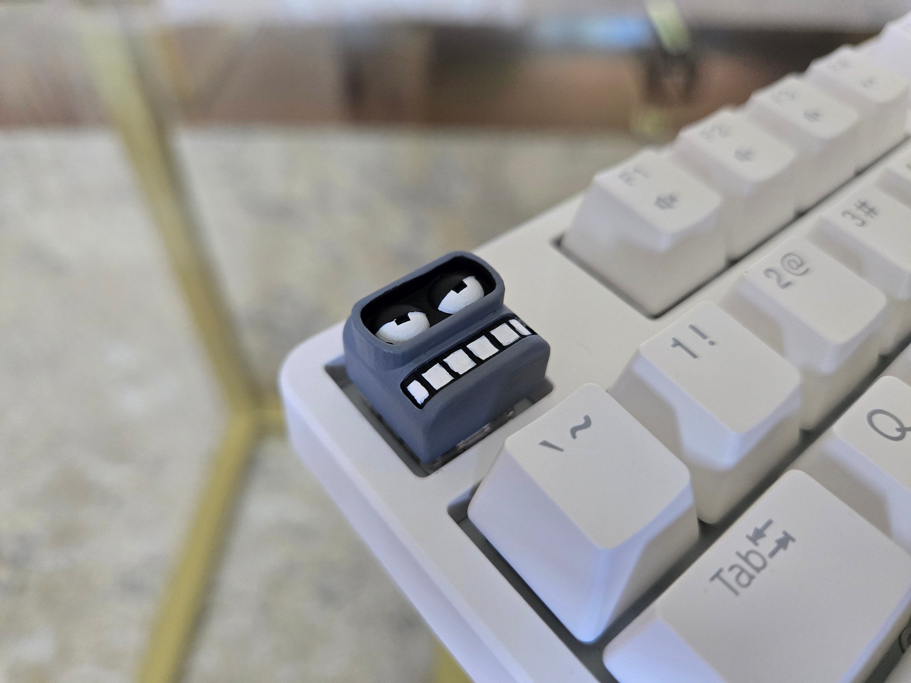 Cartoon Bender Keycap - Hand Painted Cute Keycap Designs, Cherry MX