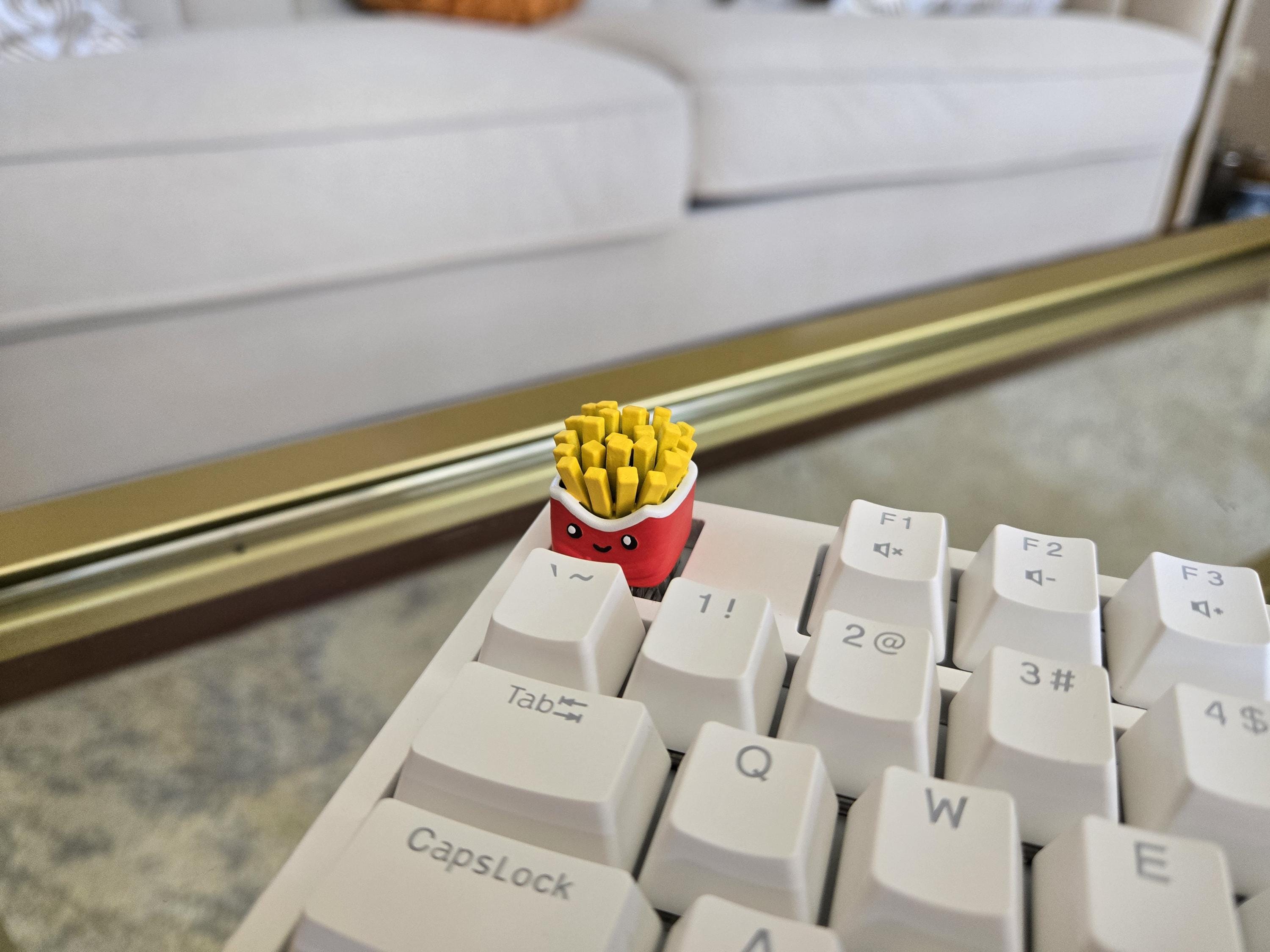 Fries Food Keycap - Hand Painted Cute Keycap Designs, Cherry MX