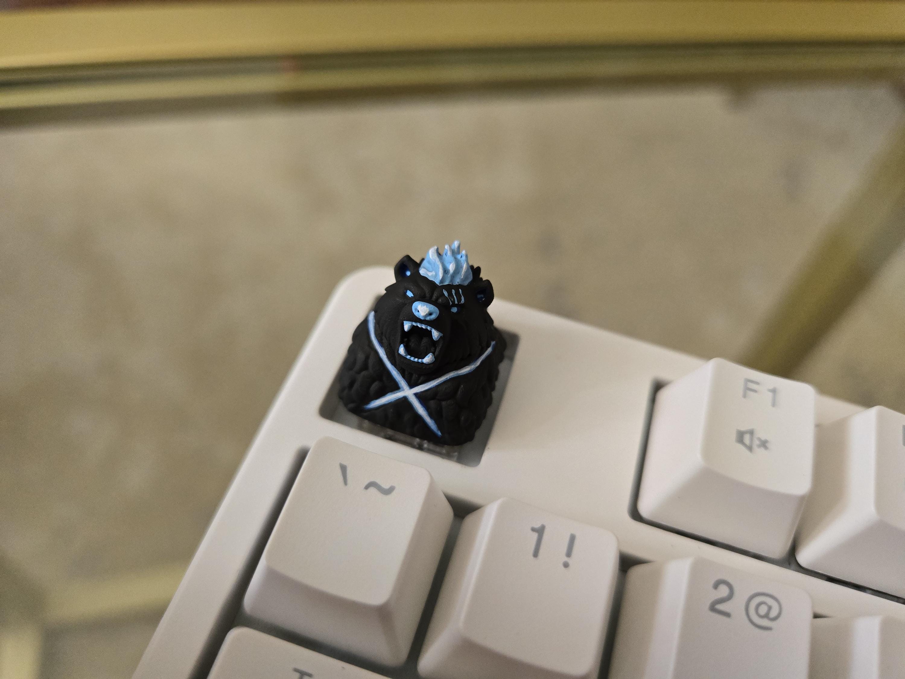 Anime Shadow Tank Keycap - Hand Painted Cute Keycap Designs, Cherry MX