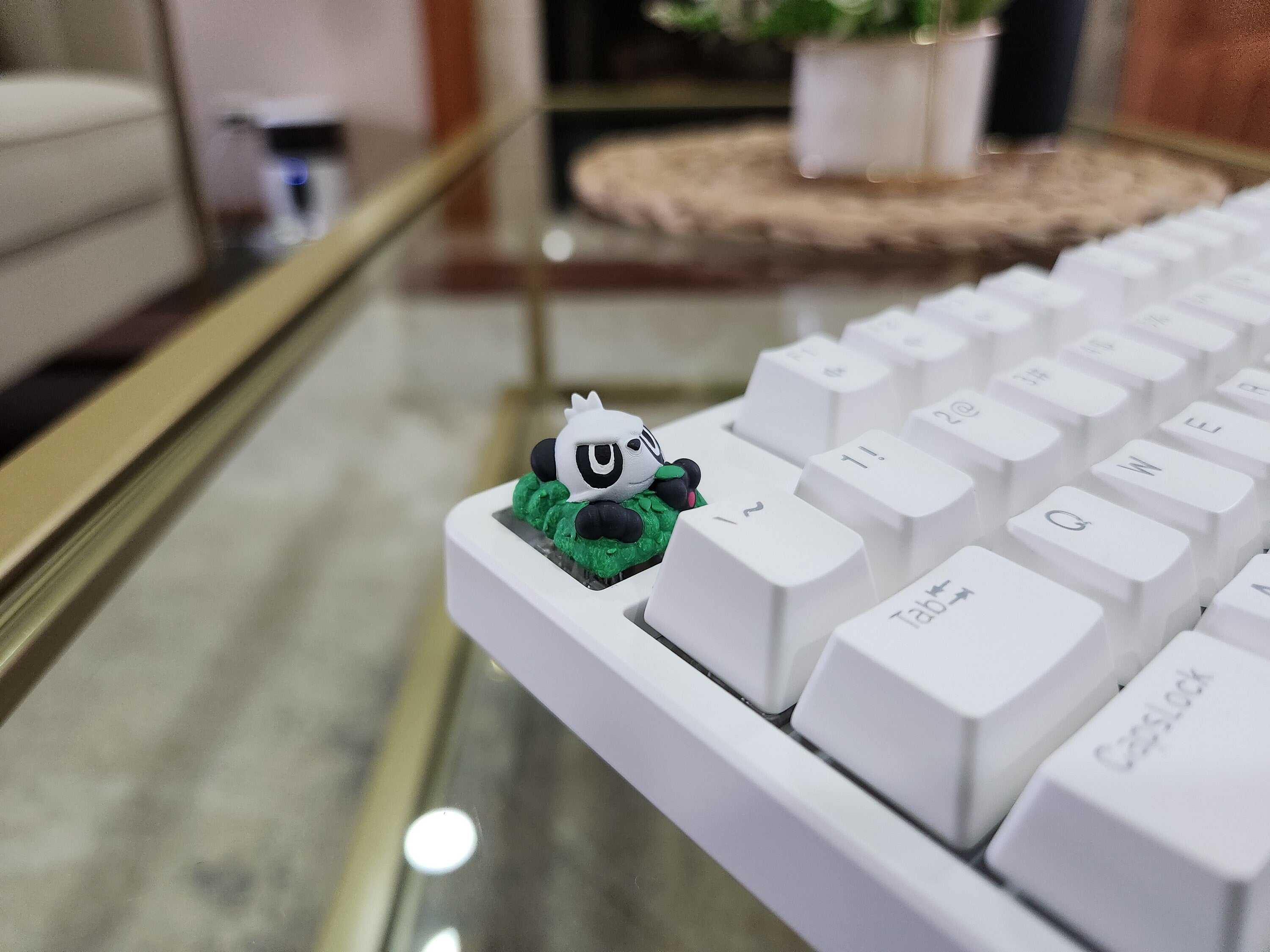 Anime Pancham Keycap - Hand Painted Cute Keycap Designs, Cherry MX