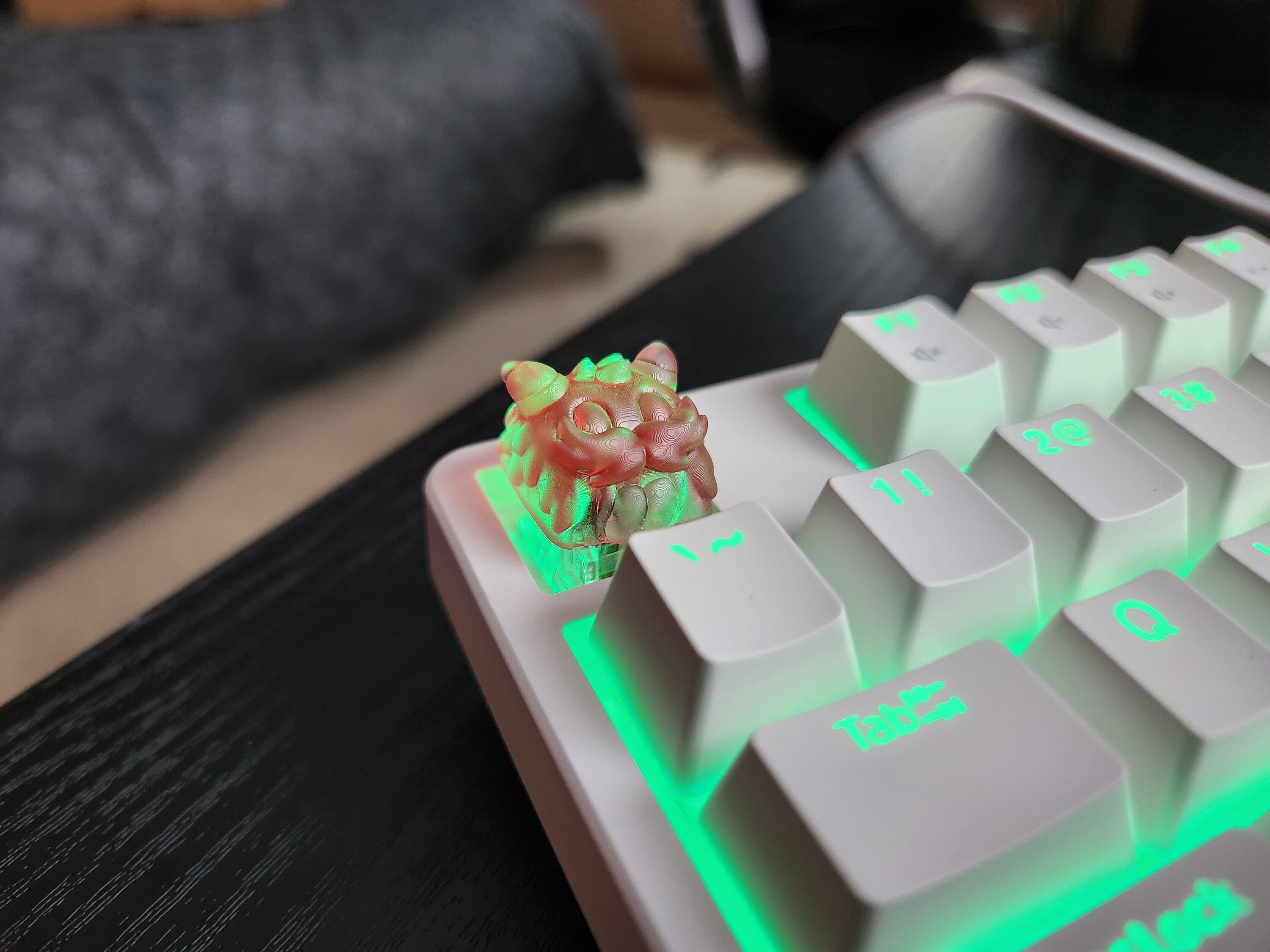 Video Game Keycap - Clear Transparent, Cute Keycap Designs, Cherry MX, Multiple Colors, Hiko3D