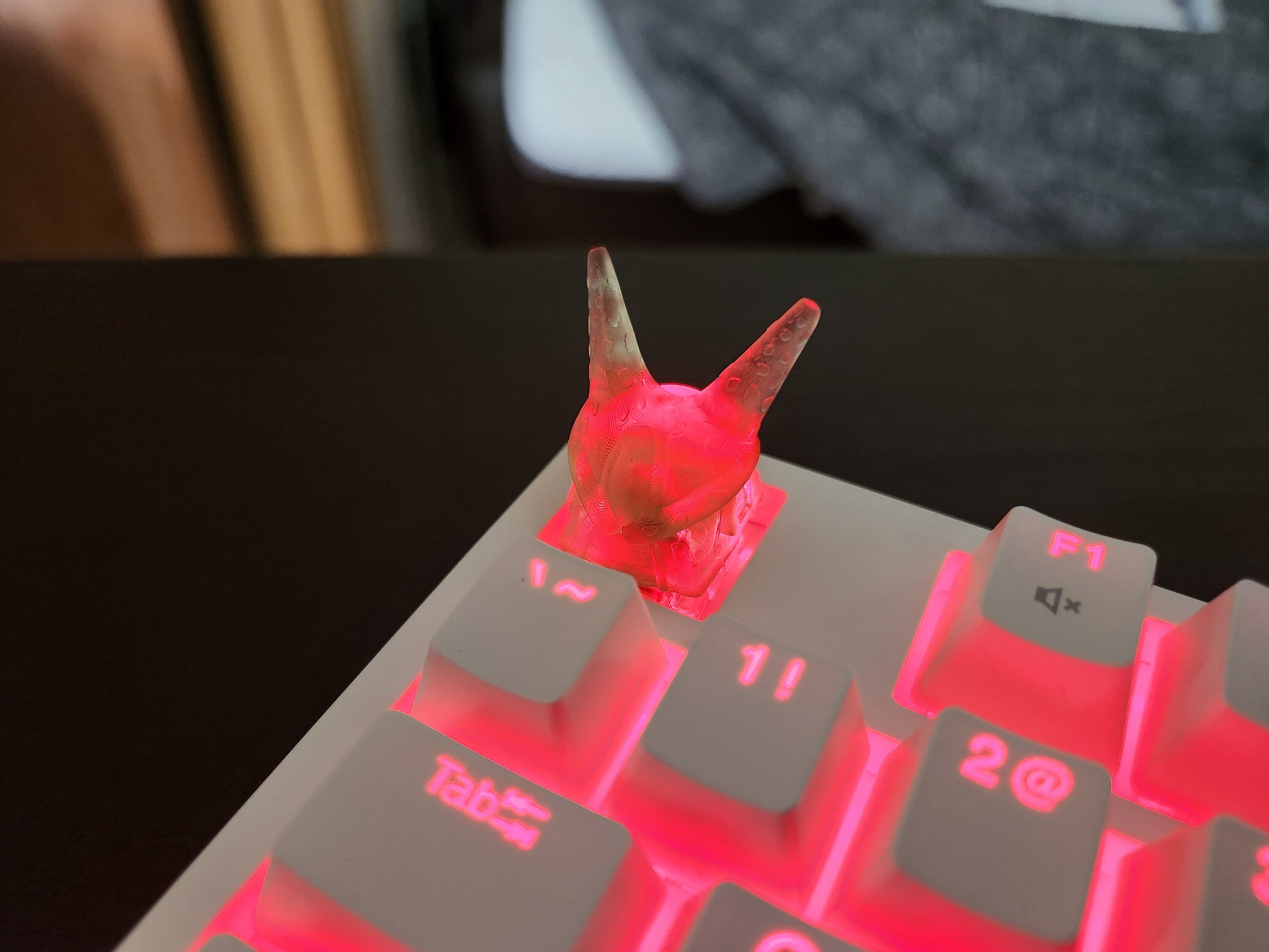 Anime Keycap - Clear Transparent Cute Keycap Designs, Cherry MX, Multiple Colors, Hiko3D