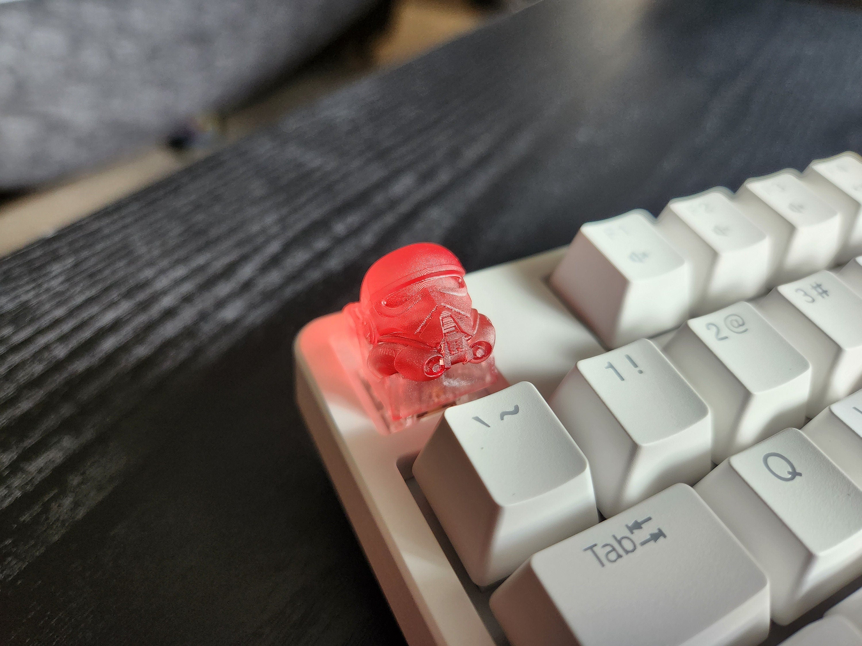 Trooper Keycap - Clear Transparent Cute Keycap Designs, Cherry MX, Multiple Colors