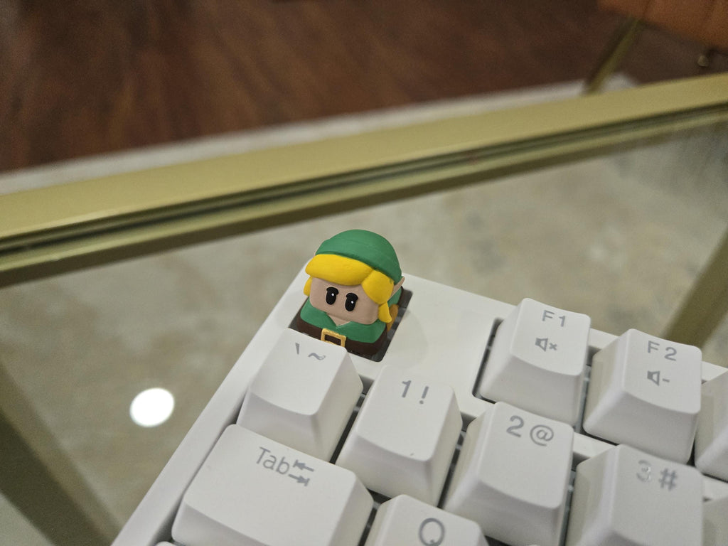 Video Game Link Keycap - Hand Painted, Cute Keycap Designs, Cherry MX