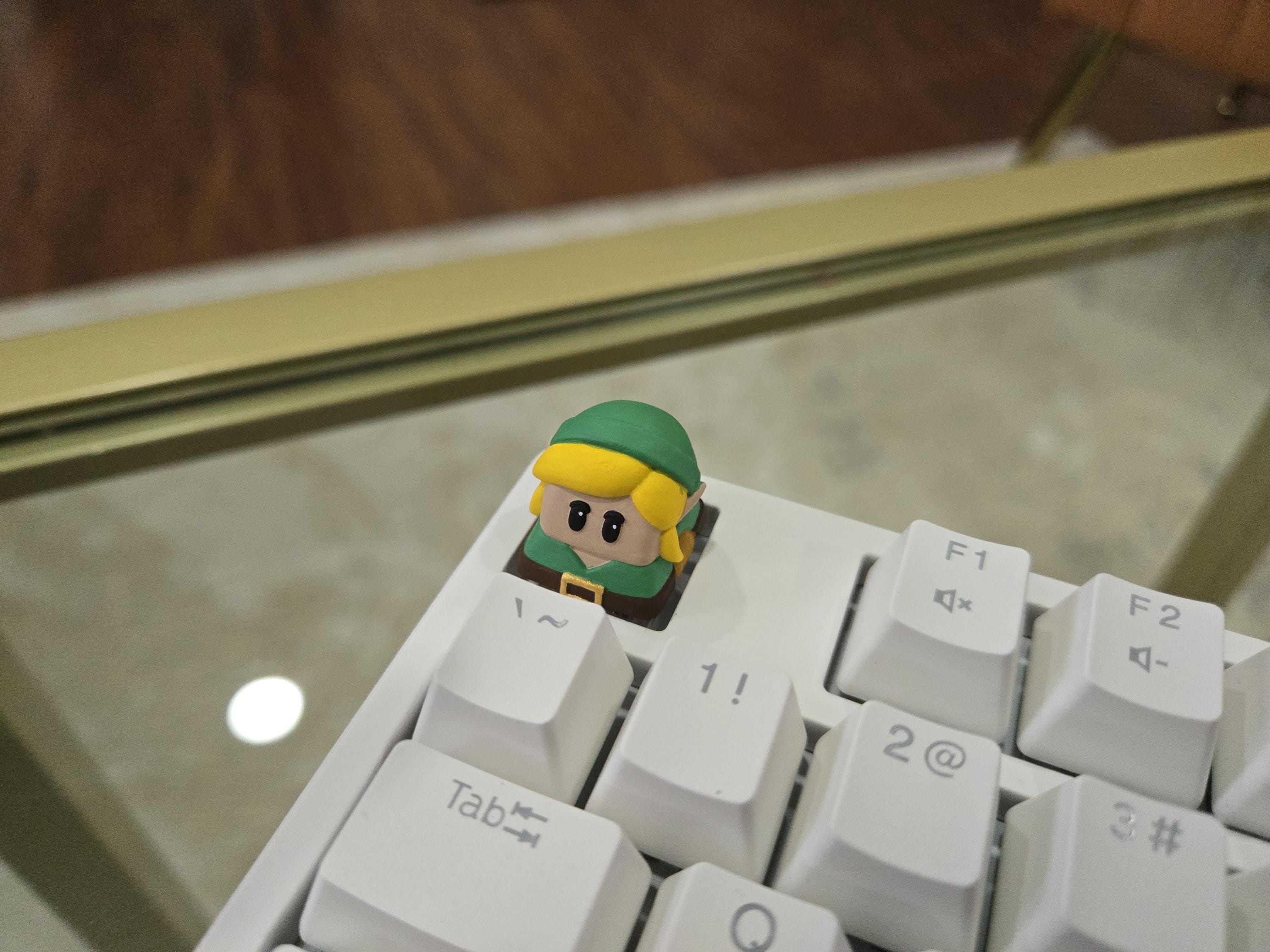 Video Game Link Keycap - Hand Painted, Cute Keycap Designs, Cherry MX