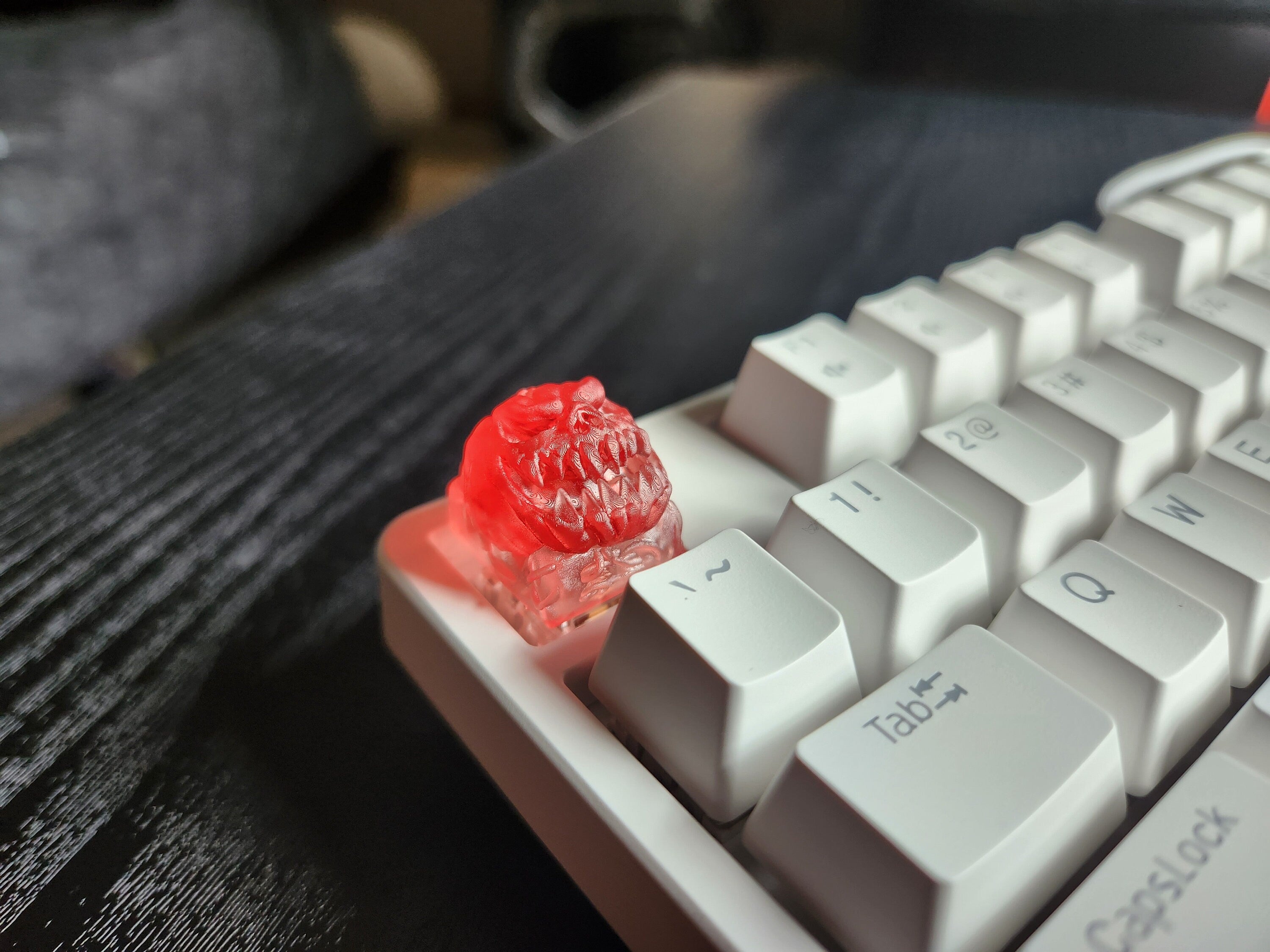 Hollow Pumpkin Keycap - Clear Transparent Cute Keycap Designs, Cherry MX, Multiple Colors