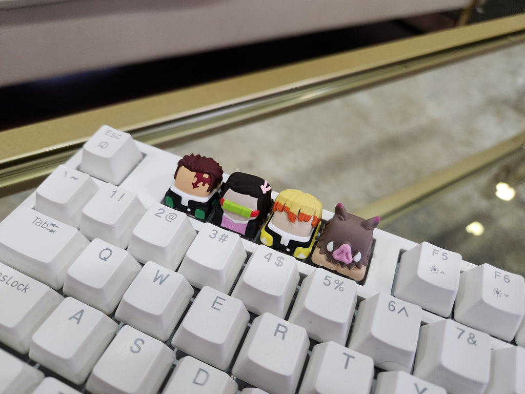 Anime Keycap - Hand Painted, Cute Keycap Designs, Cherry MX, Hiko3D