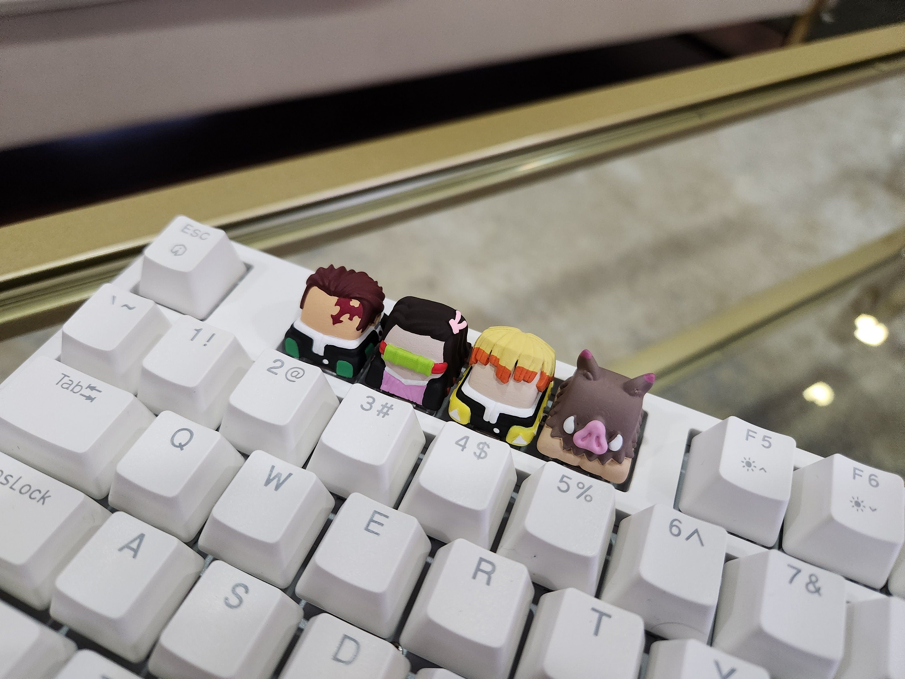 Anime Keycap - Hand Painted, Cute Keycap Designs, Cherry MX, Hiko3D