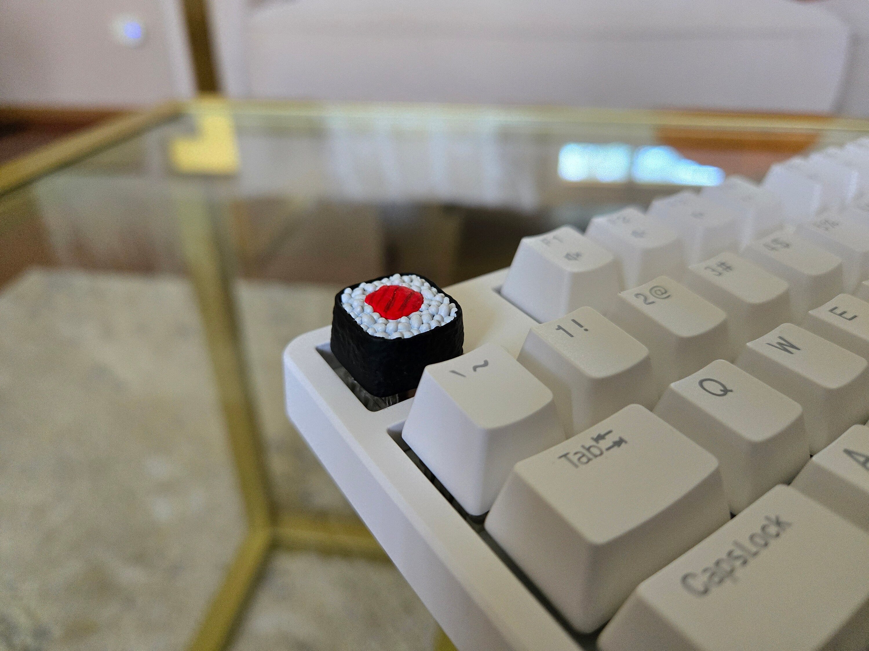 Sushi Keycap - Hand Painted Cute Keycap Designs, Cherry MX