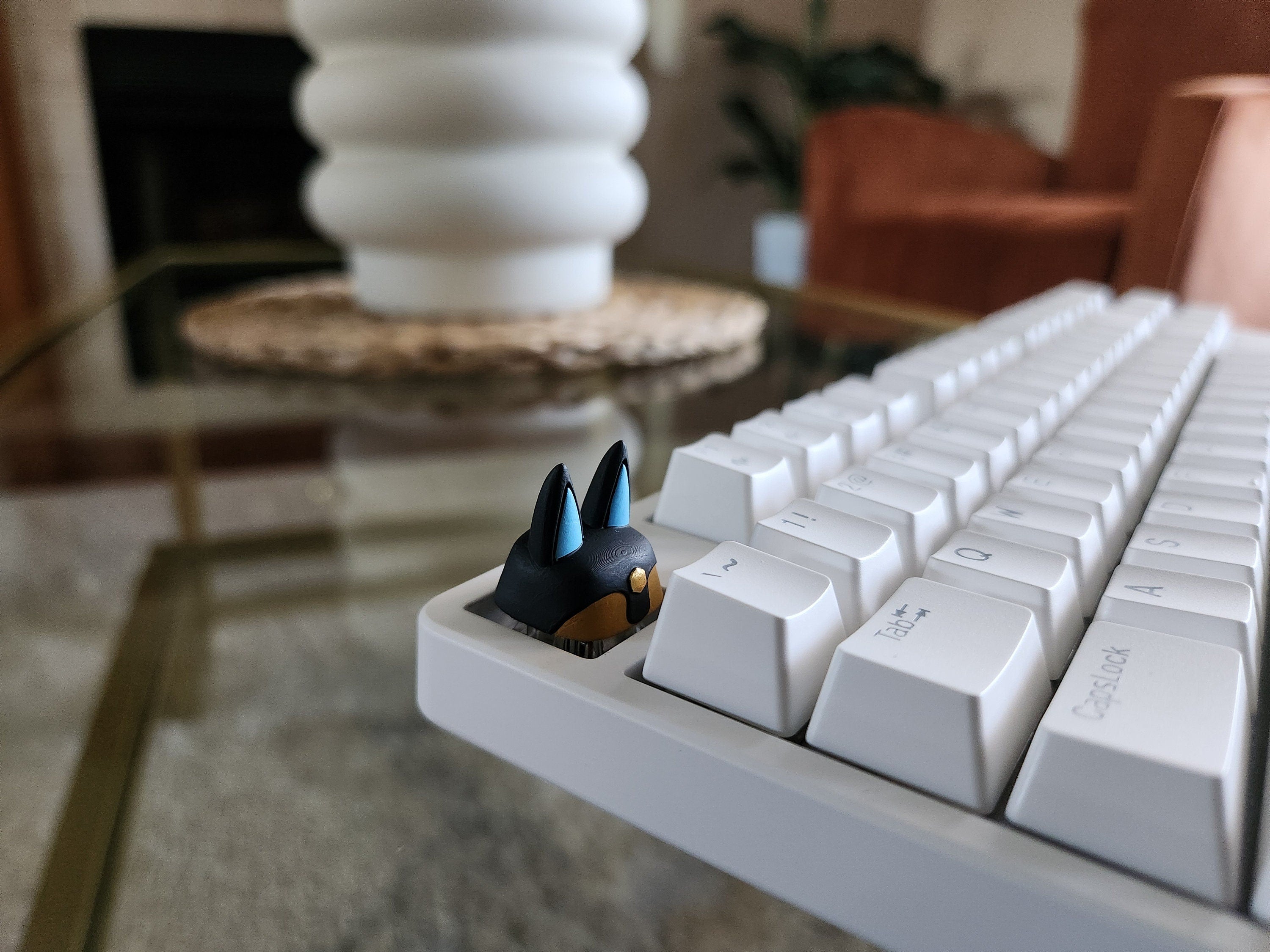 Palworld Anubis Video Game Keycap - Hand Painted Cute Keycap Designs, Cherry MX