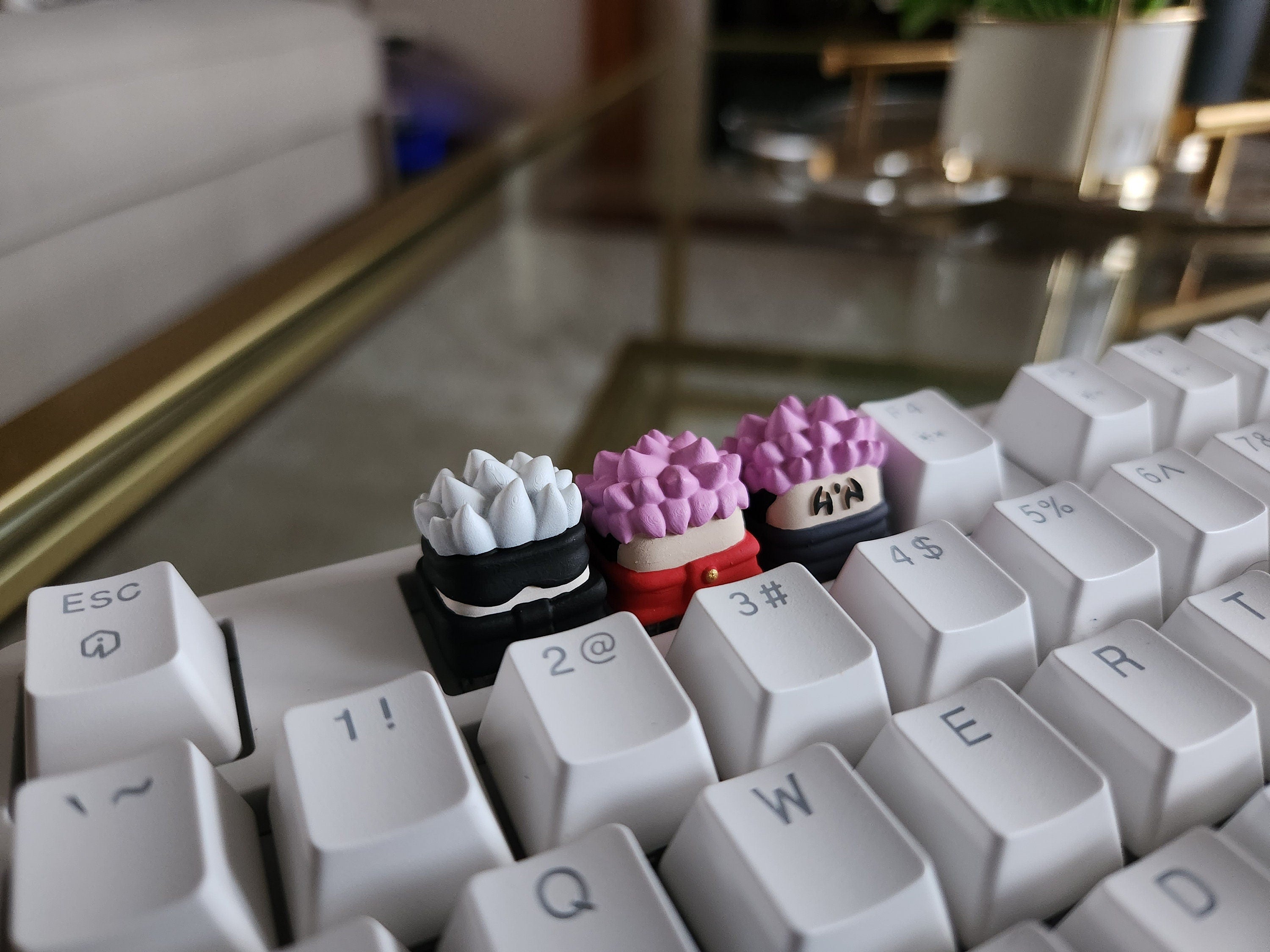 Anime Keycap - Hand Painted, Cute Keycap Designs, Cherry MX, Hiko3D