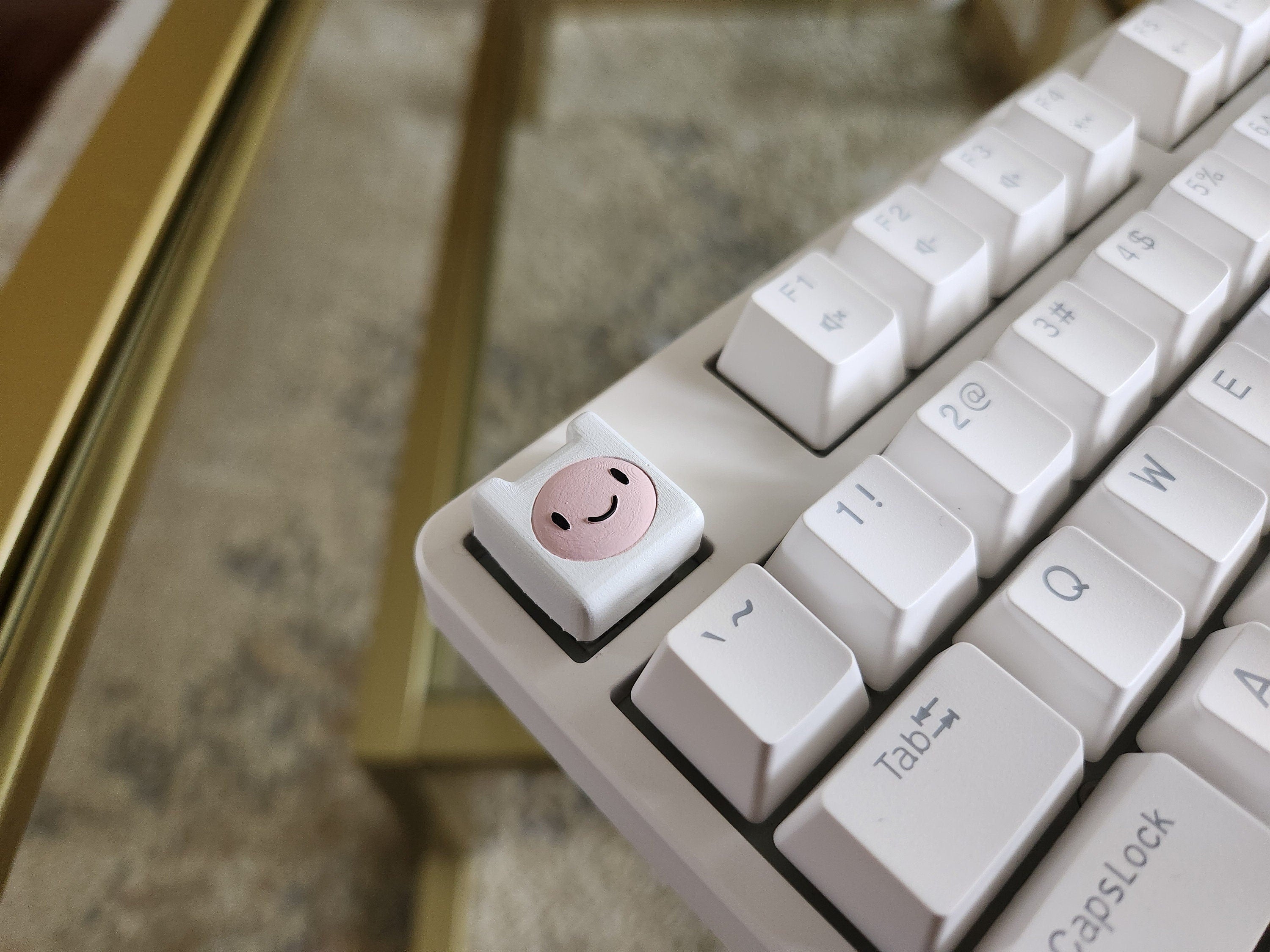 Adventure Time Finn Keycap - Hand Painted, Cute Keycap Designs, Cherry MX