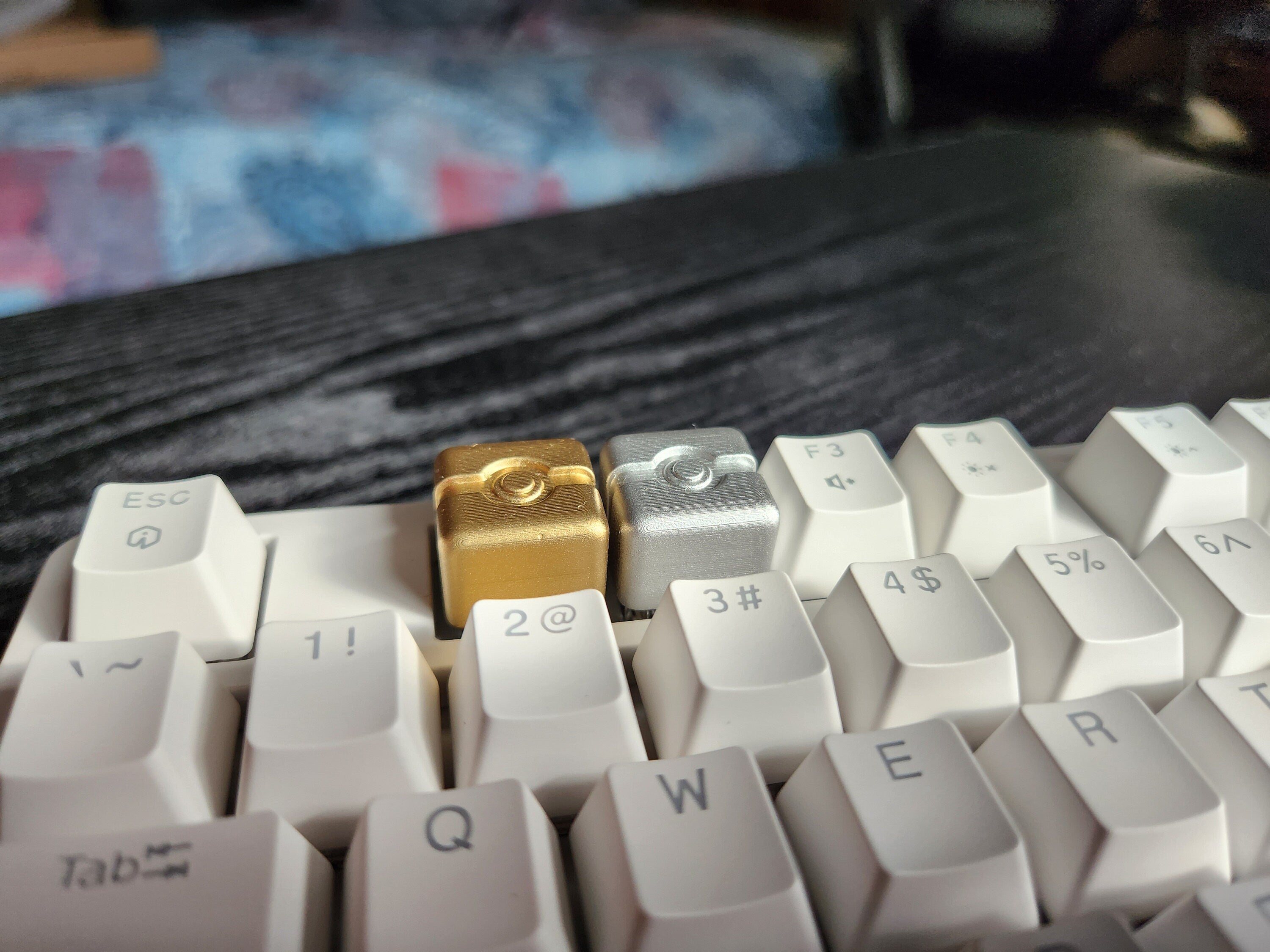 Anime Metallic Keycap - Hand Painted Cute Keycap Designs, My Hero, Cherry MX