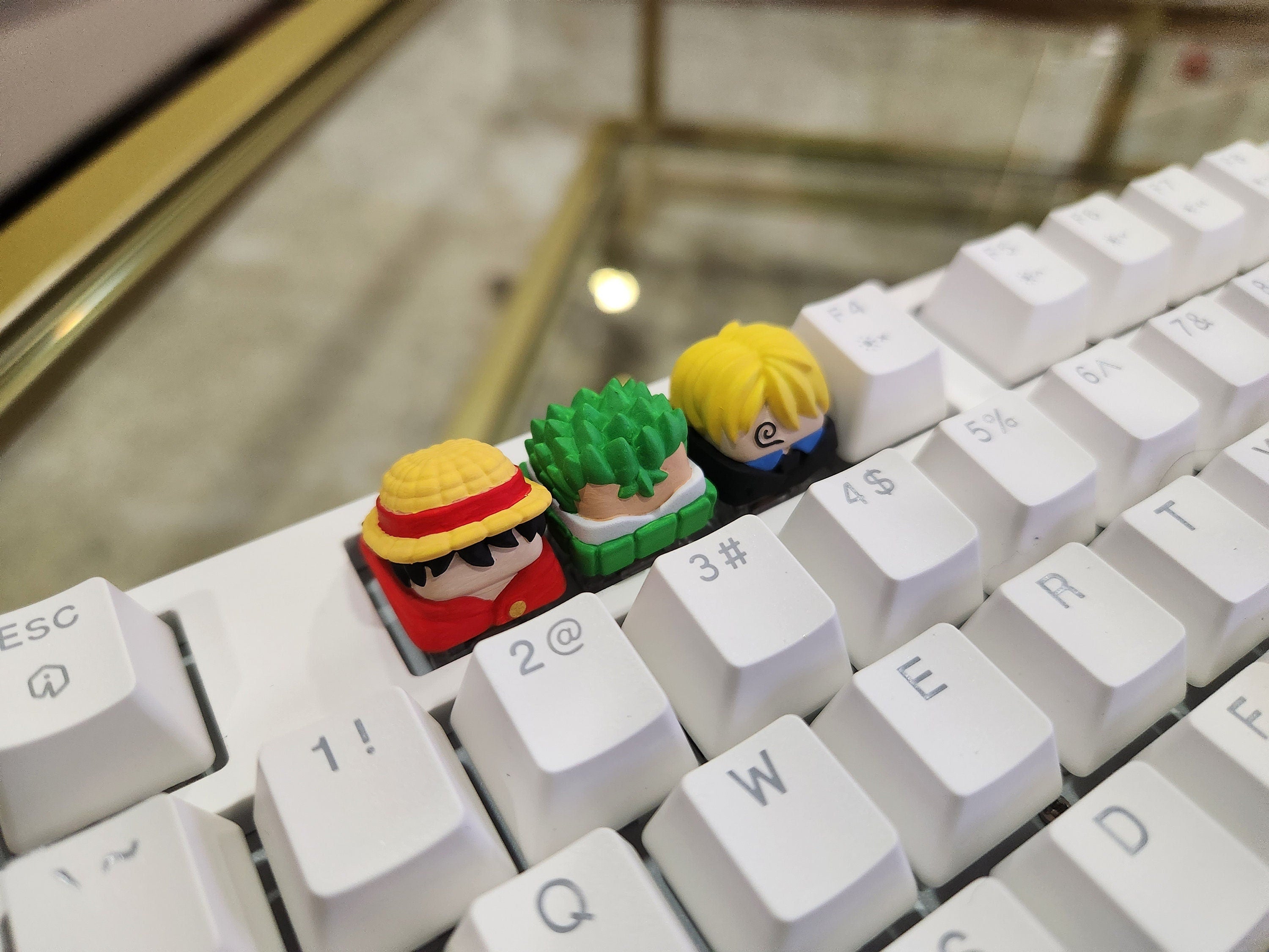 Anime Keycap - Hand Painted, Cute Keycap Designs, Cherry MX, Hiko3D