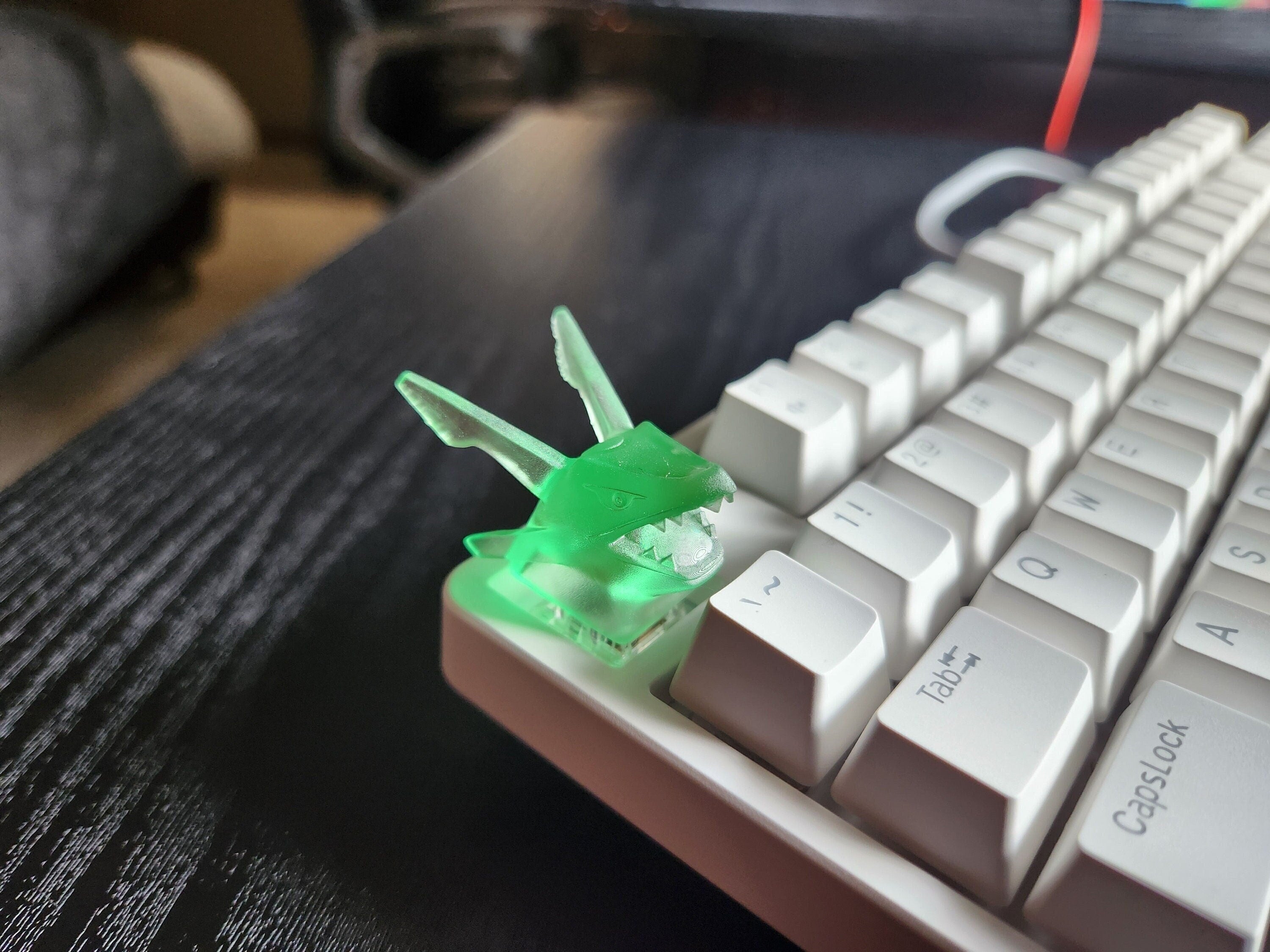 Video Game Keycap - Clear Transparent Cute Keycap Designs, Cherry MX, Multiple Colors, Hiko3D