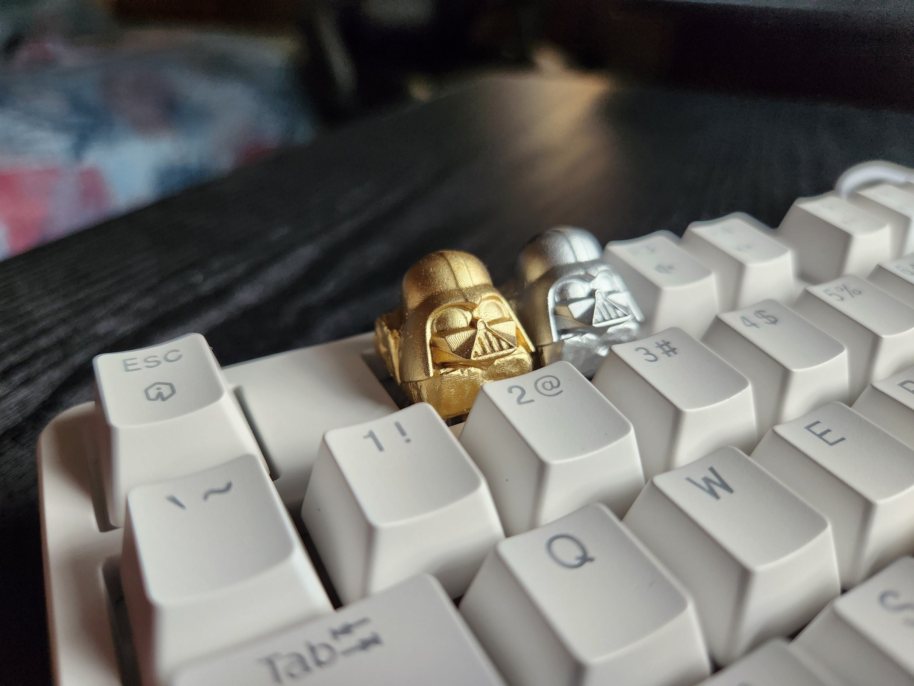 Video Game Metallic Keycap - Hand Painted Cute Keycap Designs, My Hero, Cherry MX