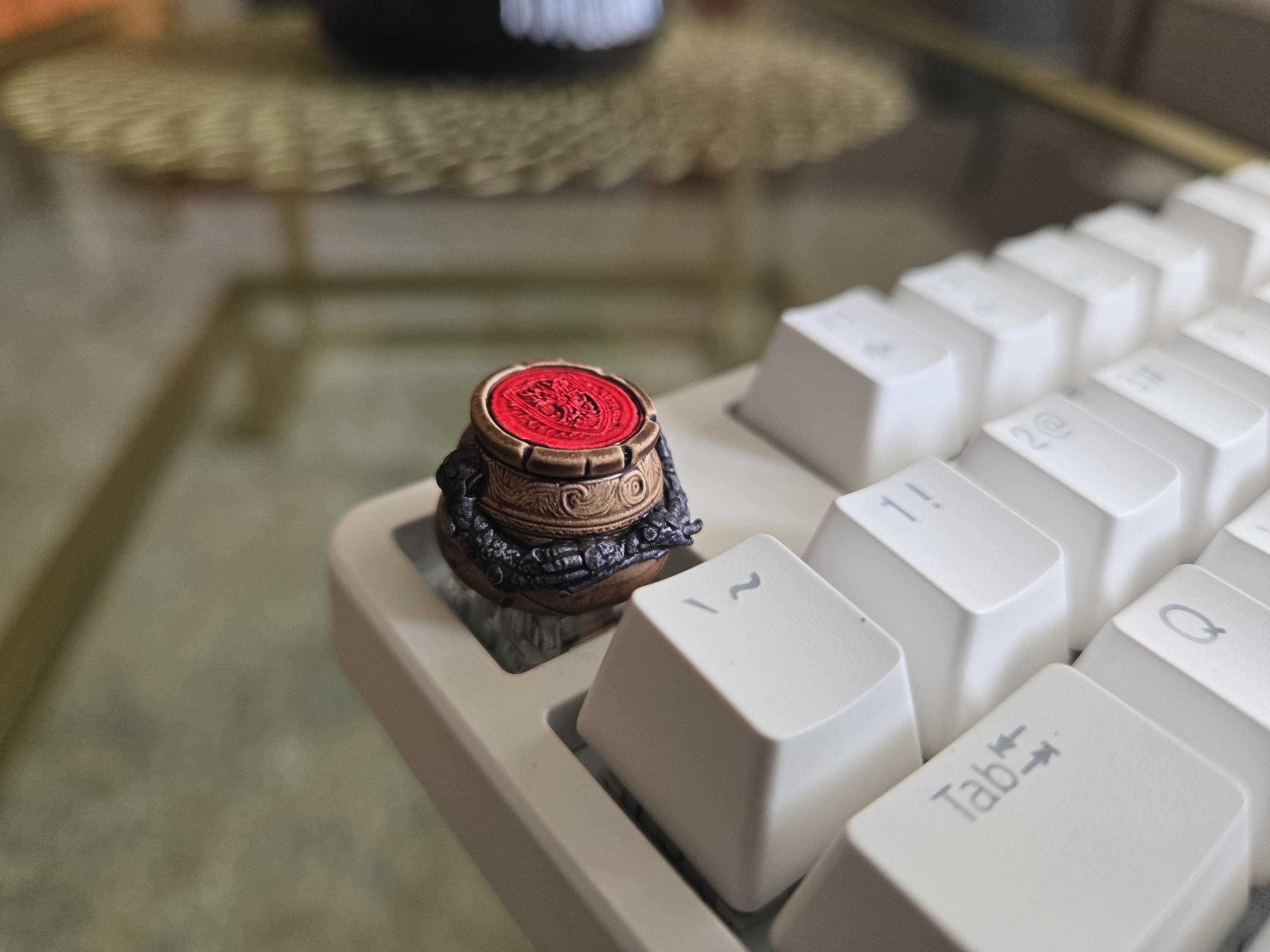 Alexander Pot Video Game Fanart Keycap - Hand Painted Cute Keycap Designs, Cherry MX