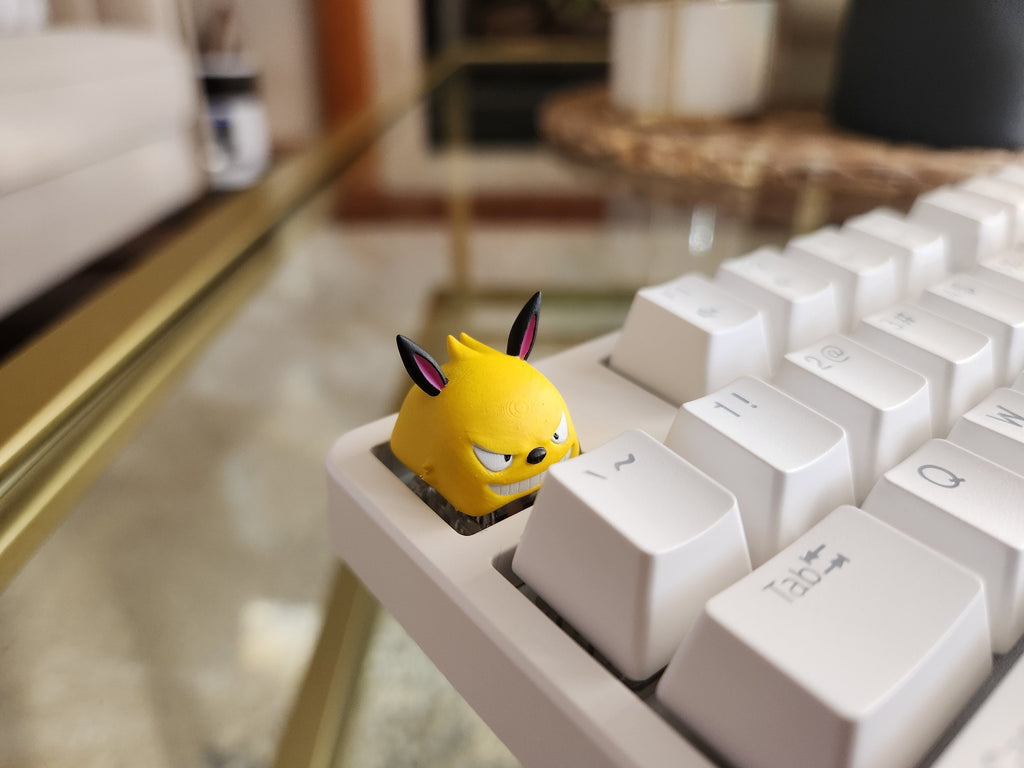 Palworld Grizzbolt Video Game Keycap - Hand Painted, Cute Keycap Designs, Cherry MX