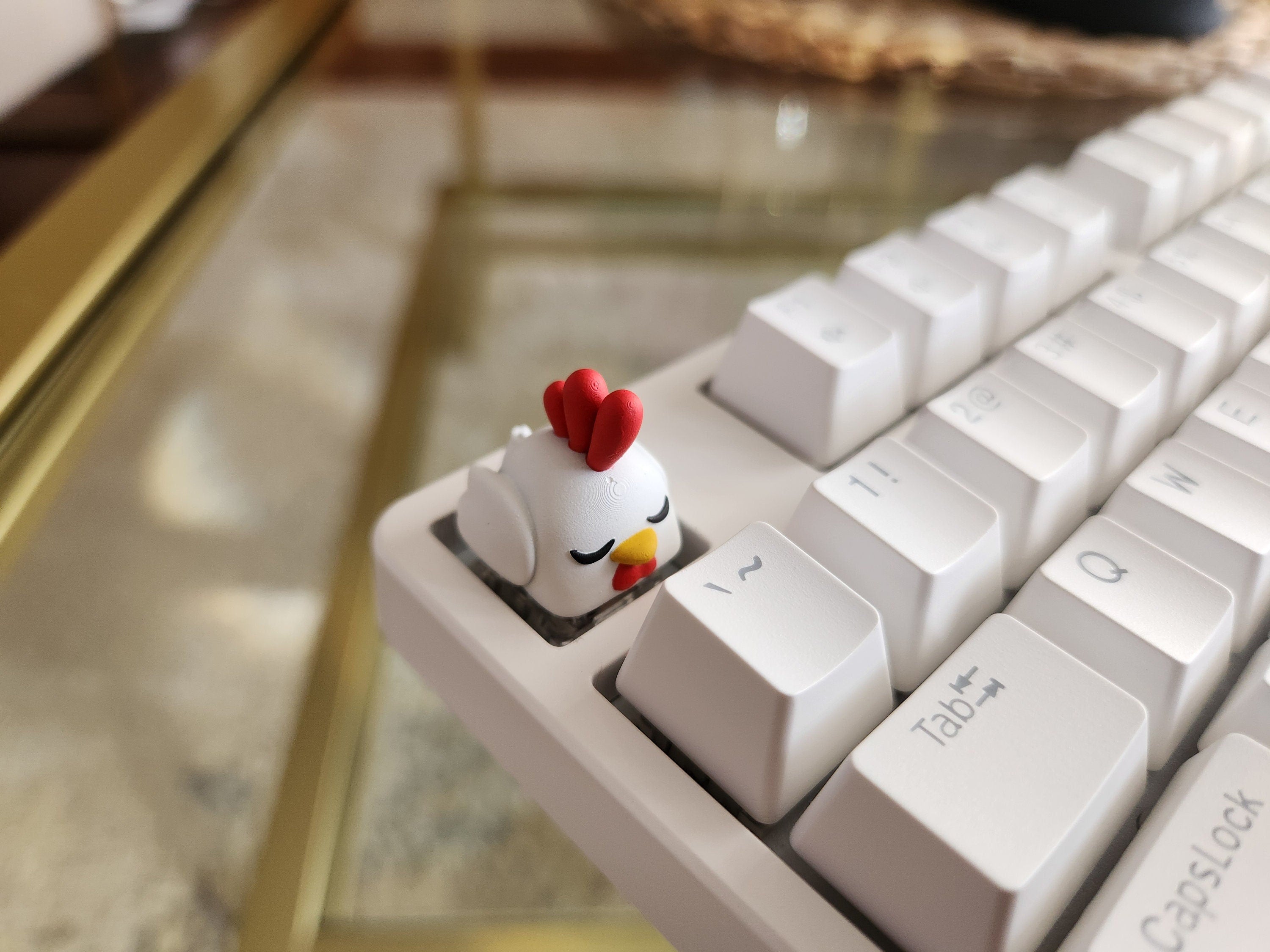 Palworld Chikipi Video Game Keycap - Hand Painted, Cute Keycap Designs, Cherry MX