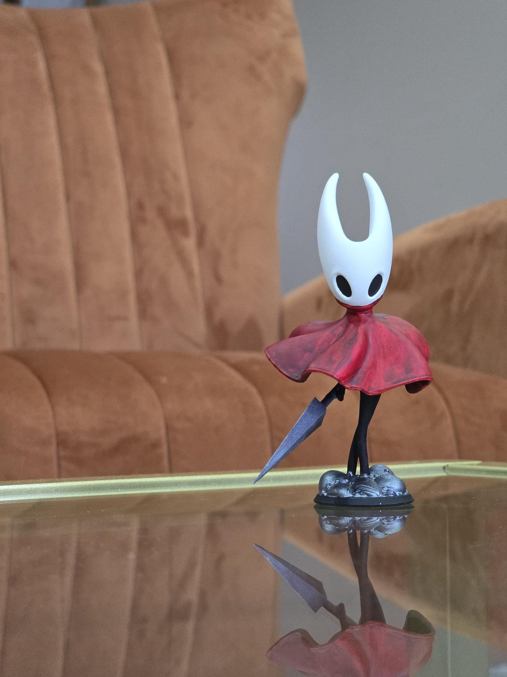 Hollow Knight Silksong Hornet Hand Painted Figure - Full Size 3D Figure Fan Art 200mm Tall