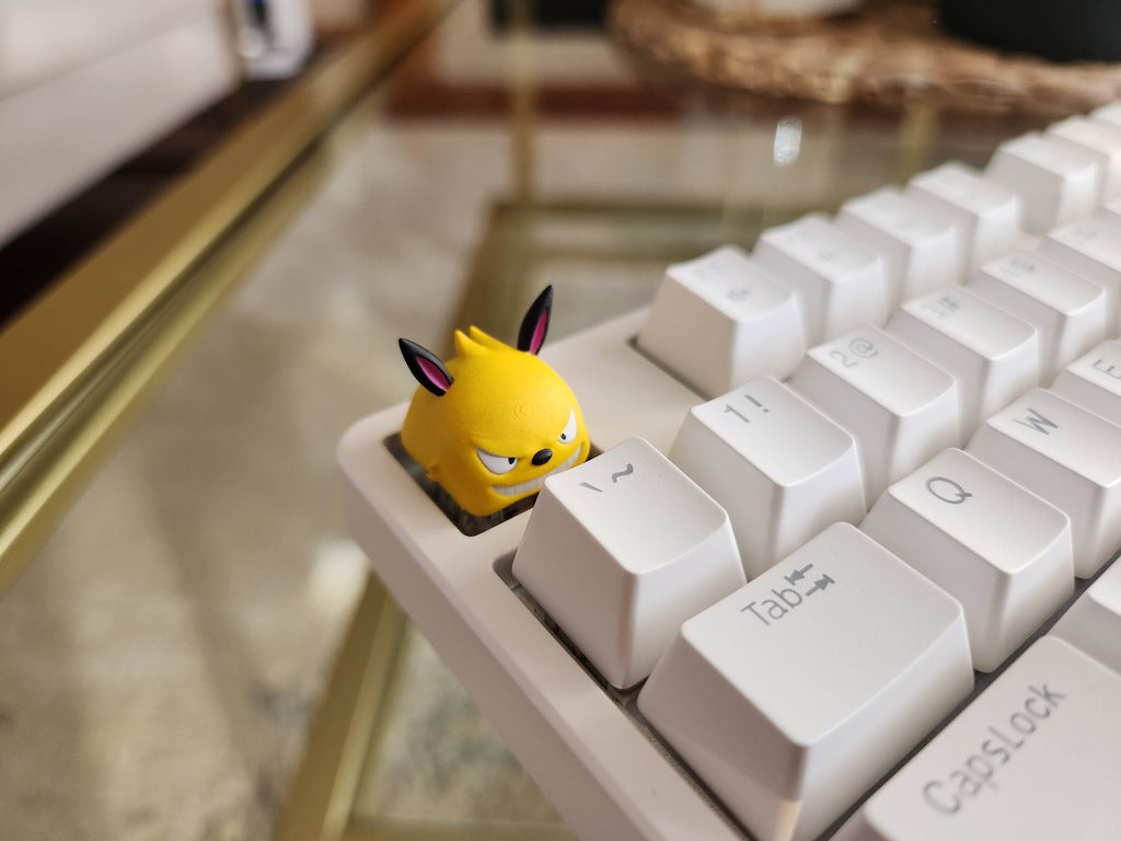 Palworld Grizzbolt Video Game Keycap - Hand Painted, Cute Keycap Designs, Cherry MX