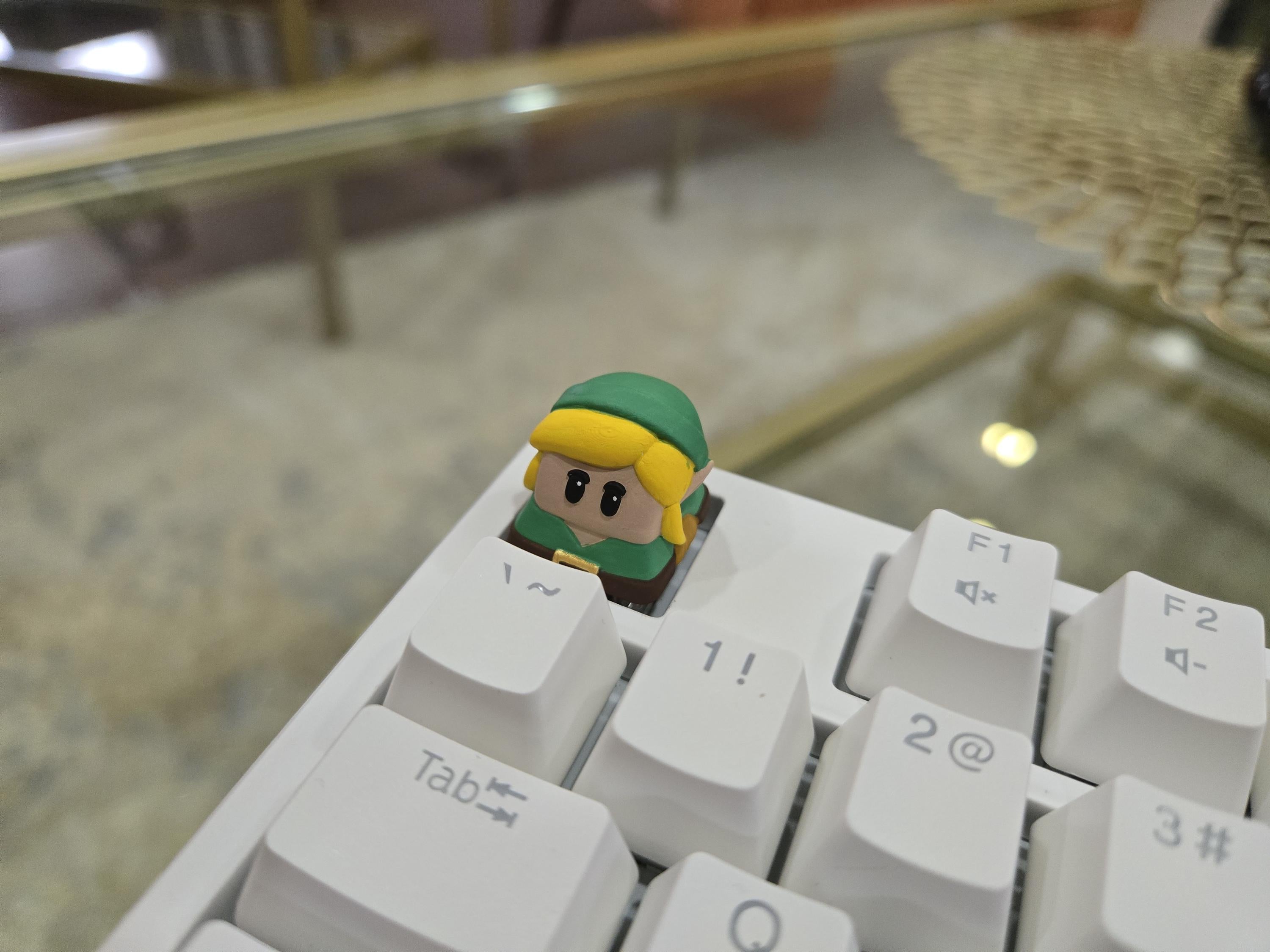 Video Game Link Keycap - Hand Painted, Cute Keycap Designs, Cherry MX