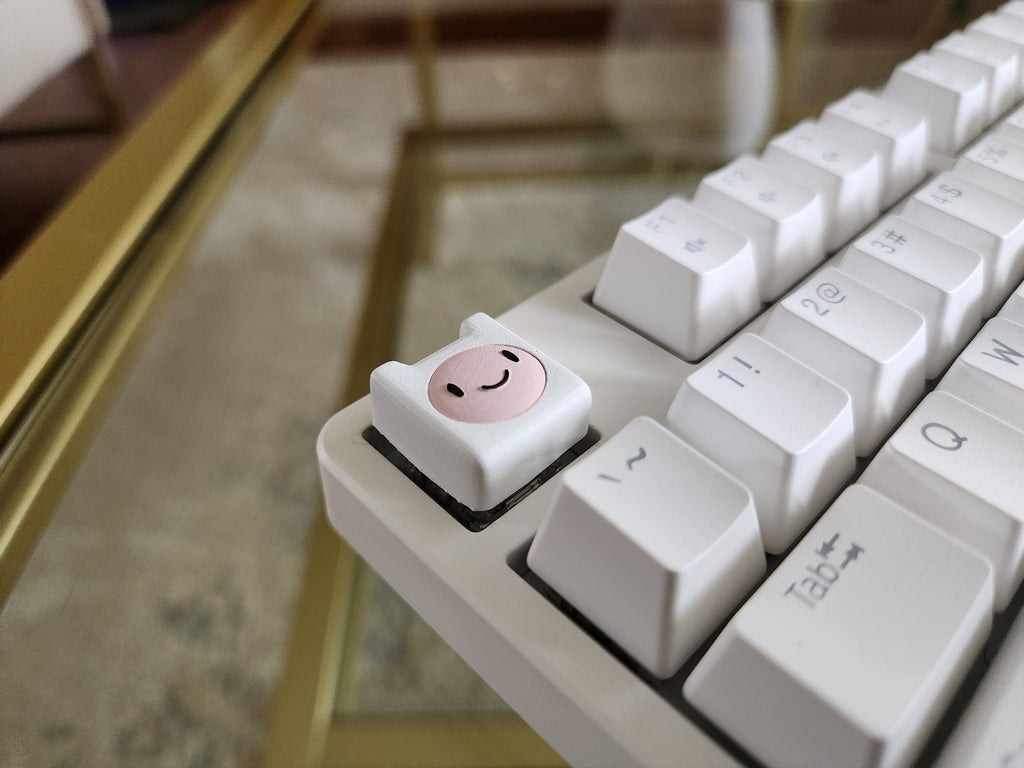 Adventure Time Finn Keycap - Hand Painted, Cute Keycap Designs, Cherry MX