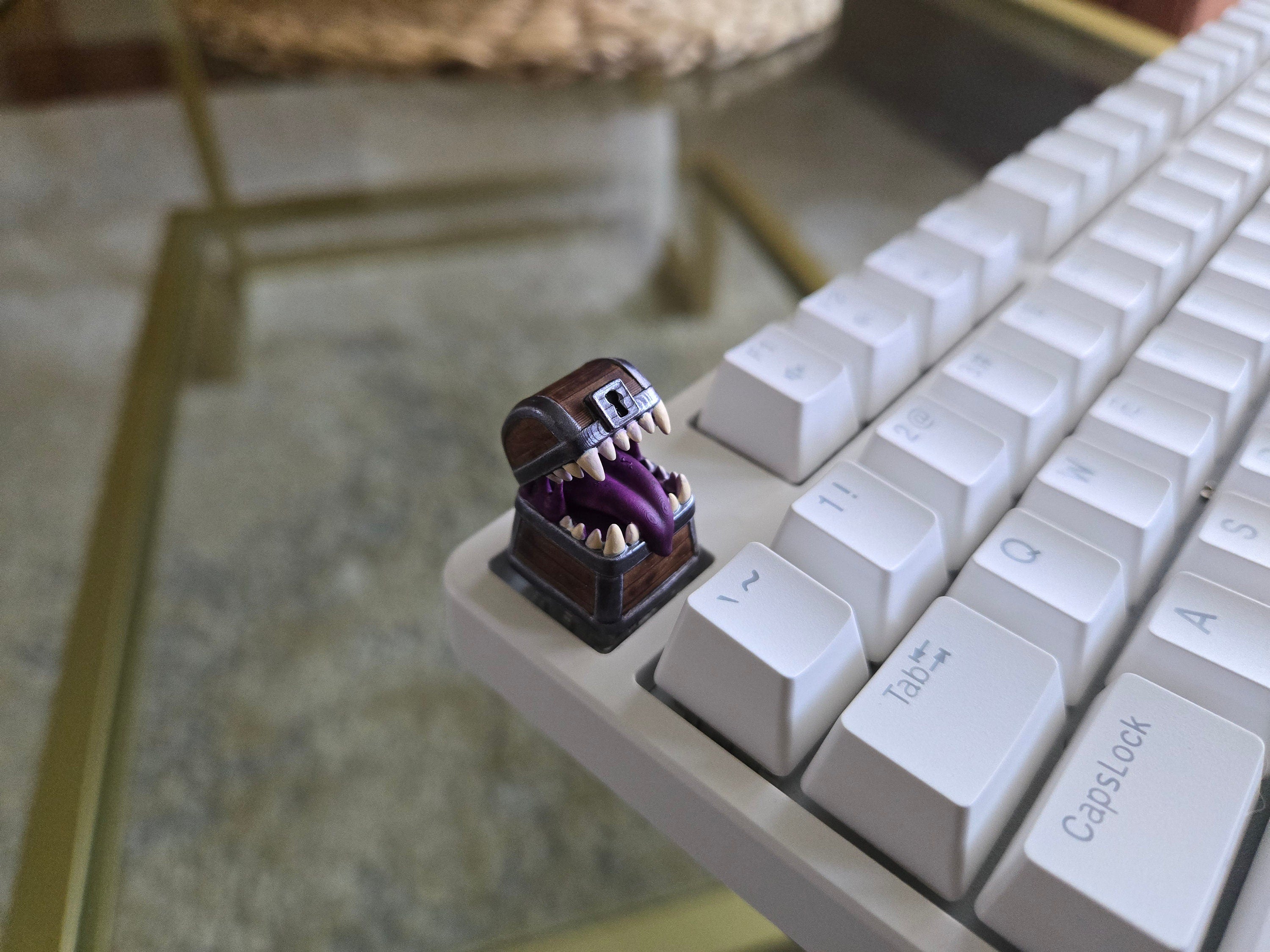Mimic Chest Keycap - Hand Painted Cute Keycap Designs, Cherry MX