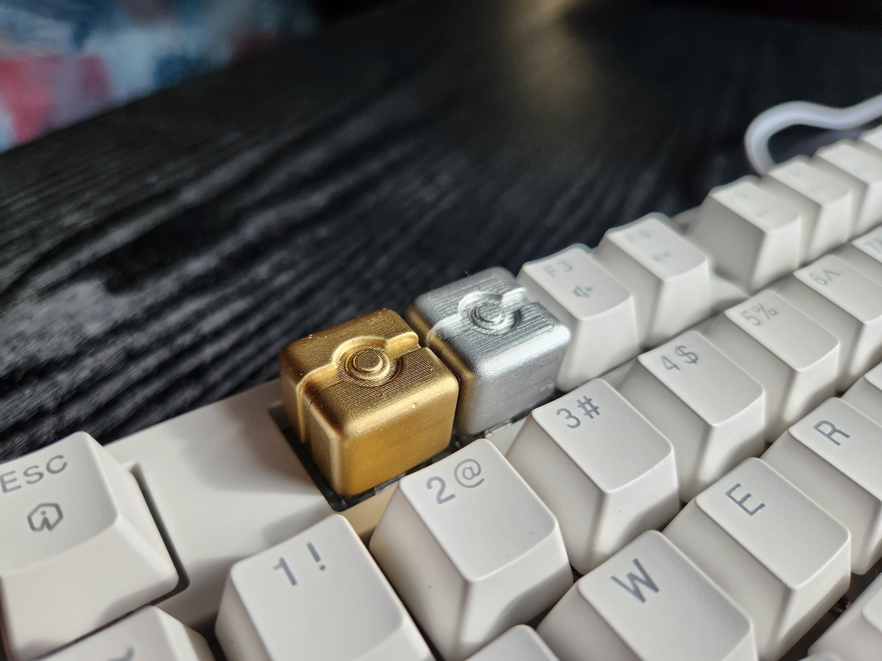 Anime Metallic Keycap - Hand Painted Cute Keycap Designs, My Hero, Cherry MX