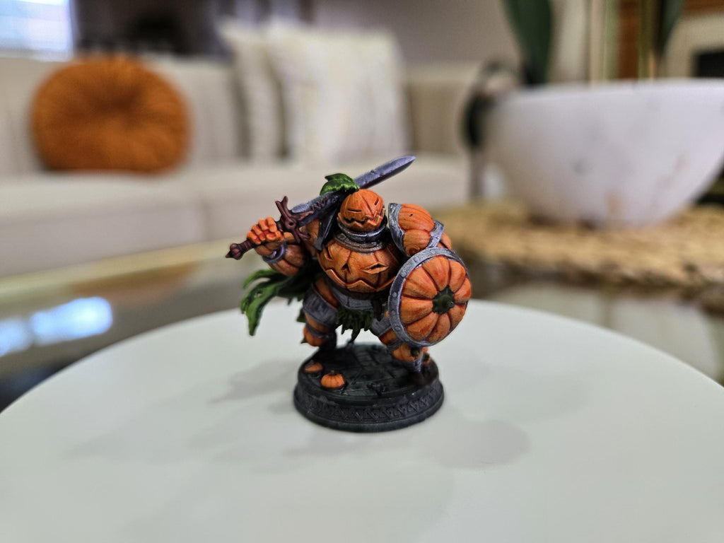 Pumpkin Knight - D&D 5e Character by Witchguild Minis, Digital Character Sheet Included