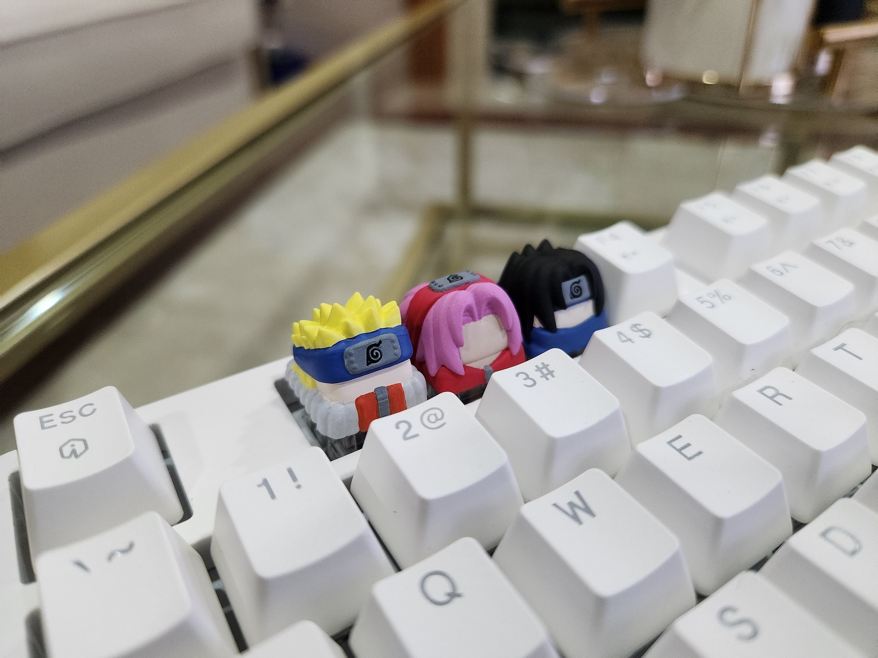 Anime Keycap - Hand Painted, Cute Keycap Designs, Cherry MX, Hiko3D