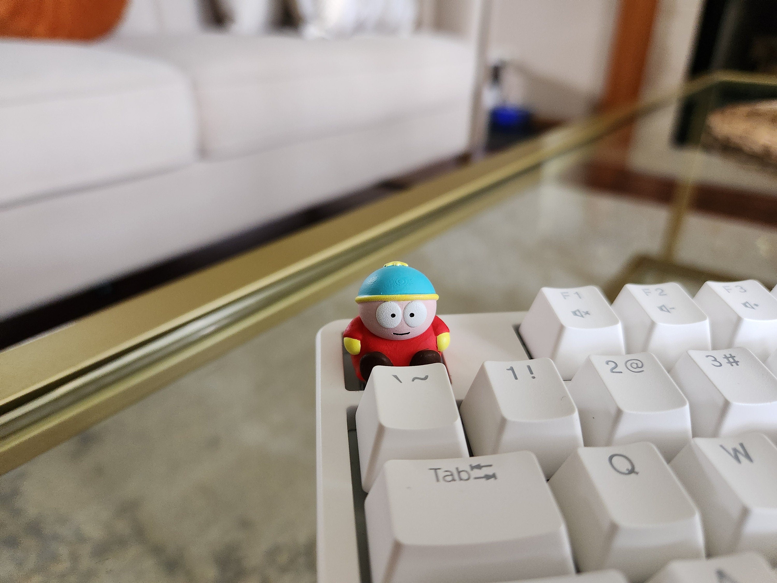 Cartoon Eric Keycap - Hand Painted Cute Keycap Designs, Cherry MX