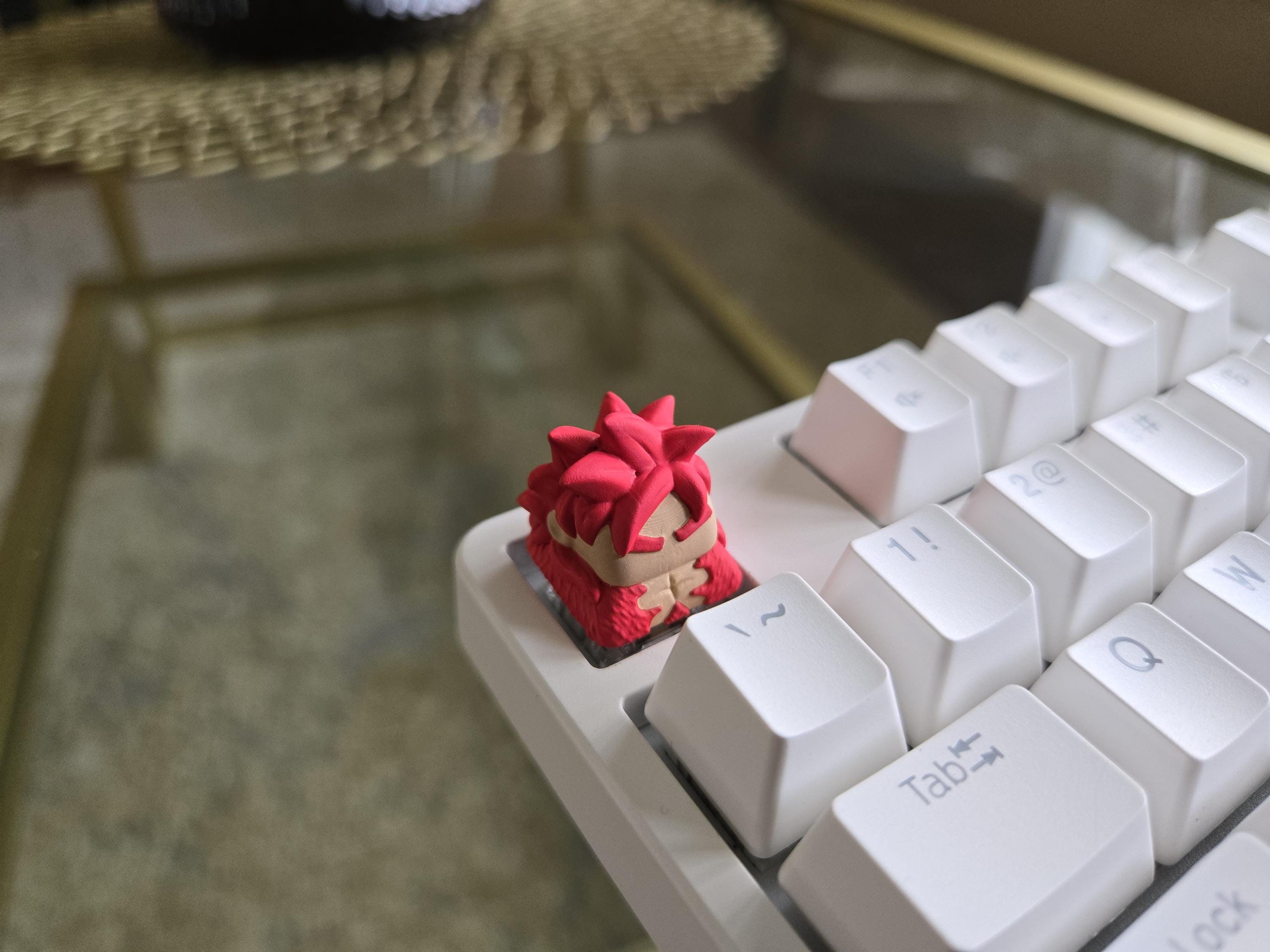 Anime SSJ 4  Keycap - Hand Painted Cute Keycap Designs, Cherry MX