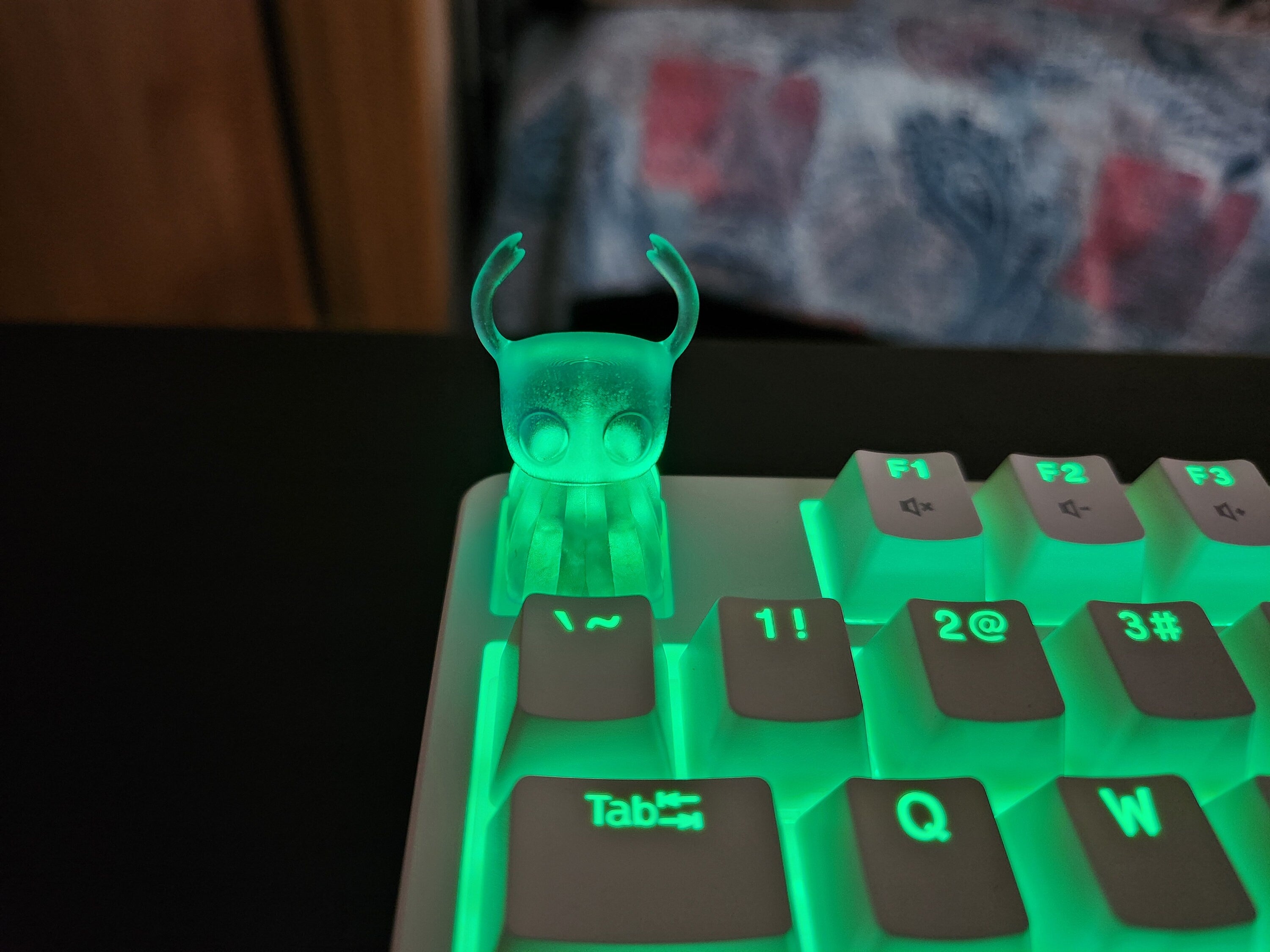 Hollow Knight Keycap - Clear Transparent Cute Keycap Designs, Cherry MX, Multiple Colors