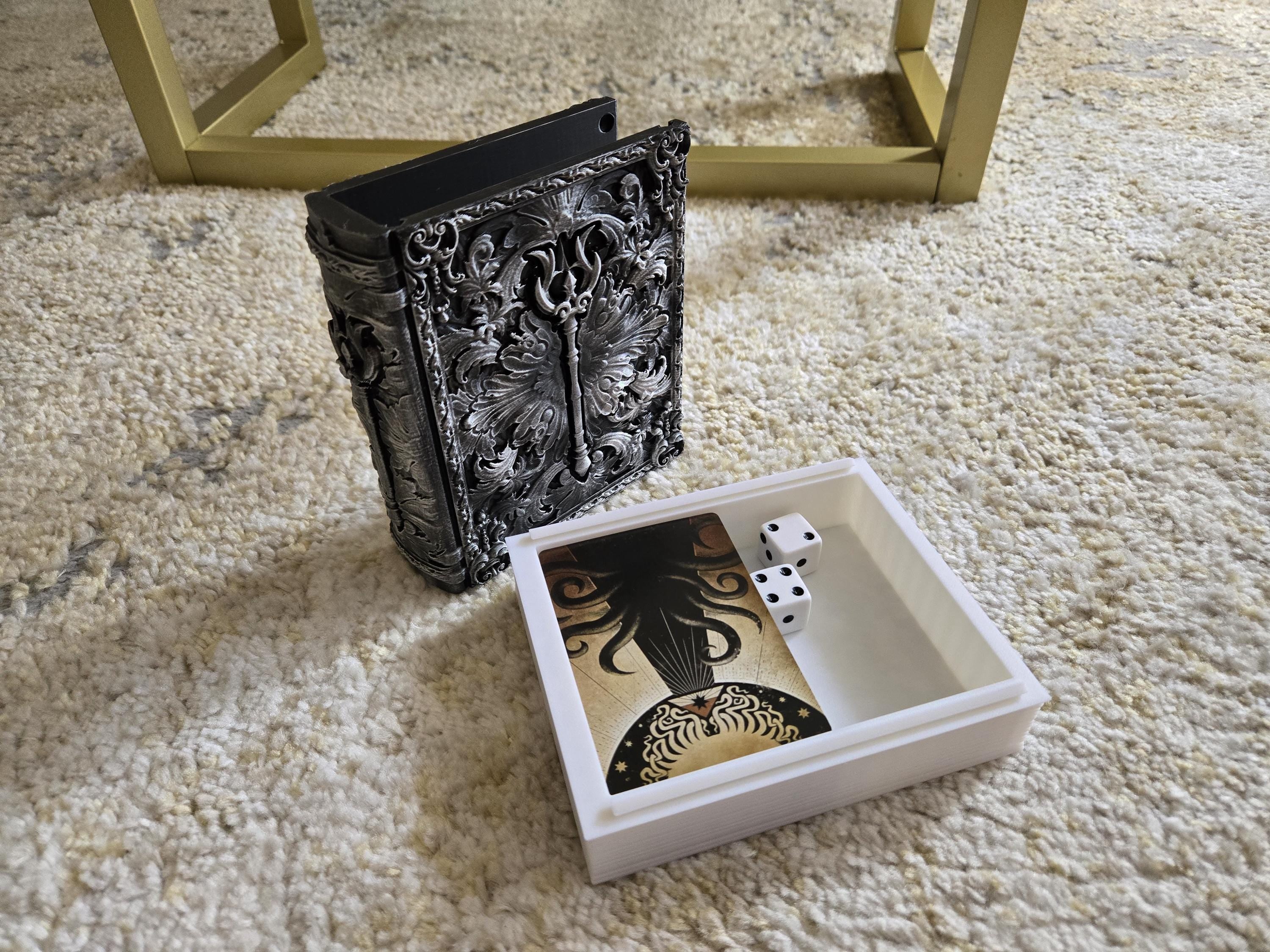 Sorcerer Tome Storage Case - D&D Card, Dice, Miniature Storage