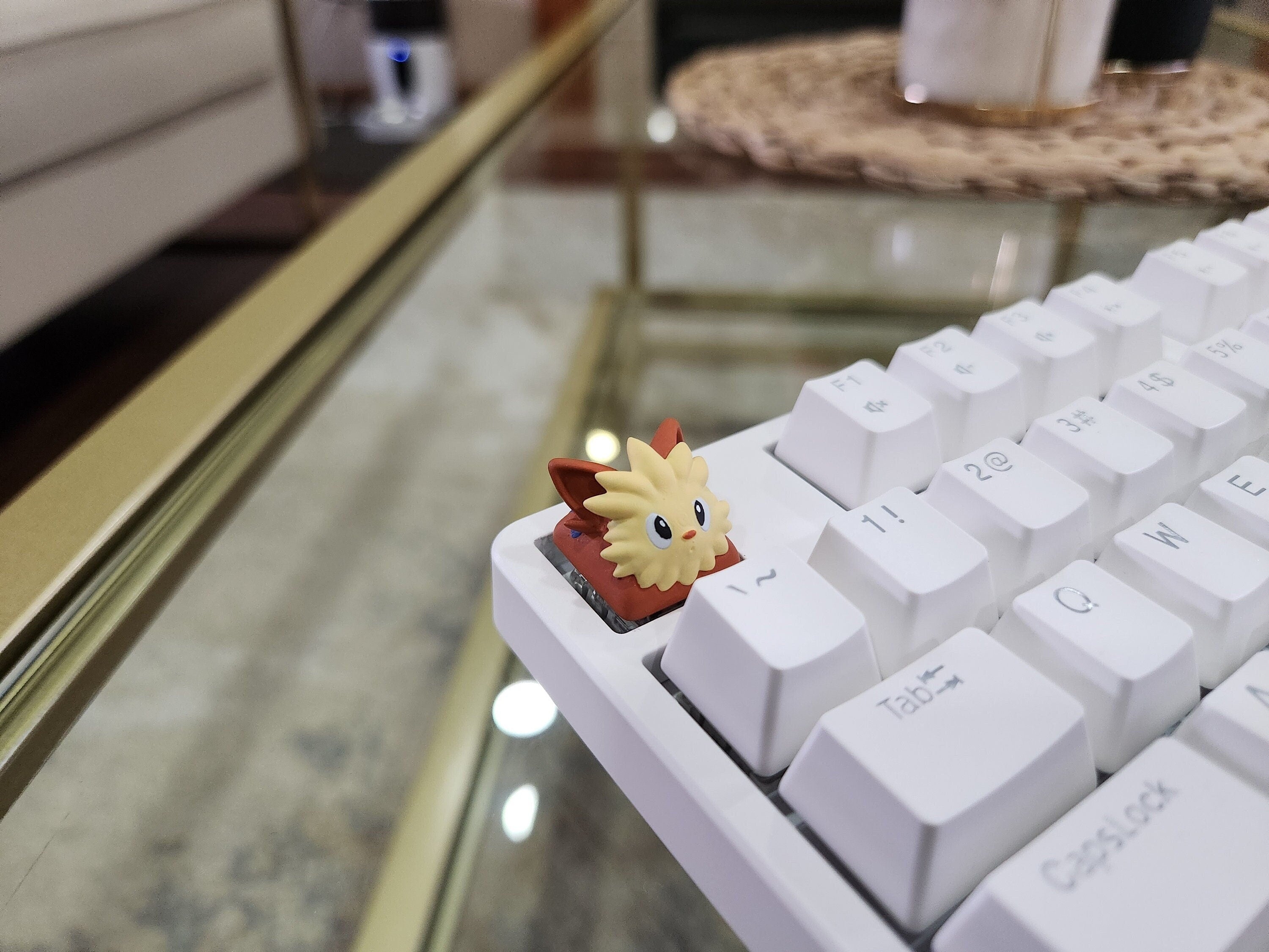 Anime Lillipup Keycap - Hand Painted Cute Keycap Designs, Cherry MX