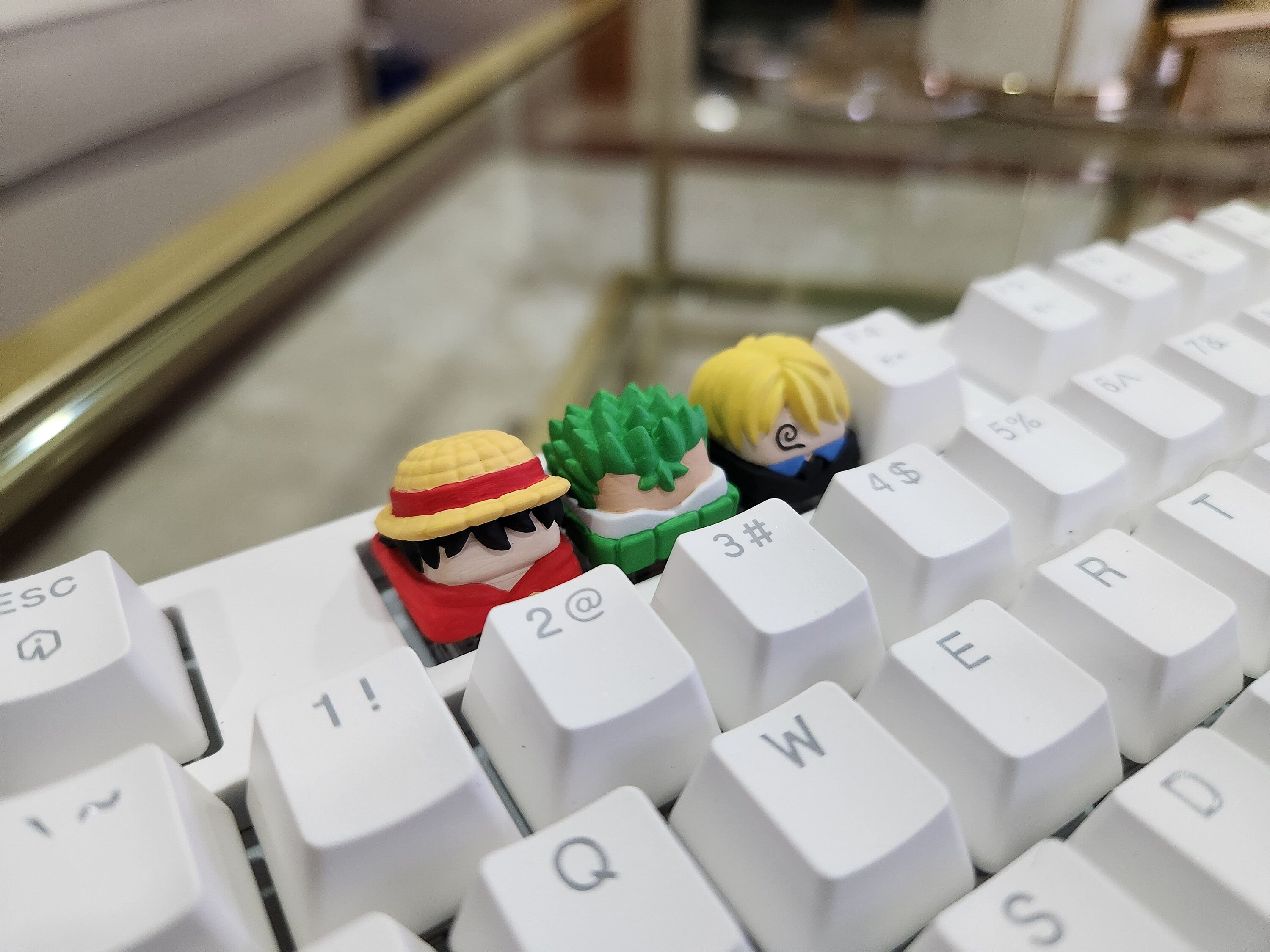 Anime Keycap - Hand Painted, Cute Keycap Designs, Cherry MX, Hiko3D