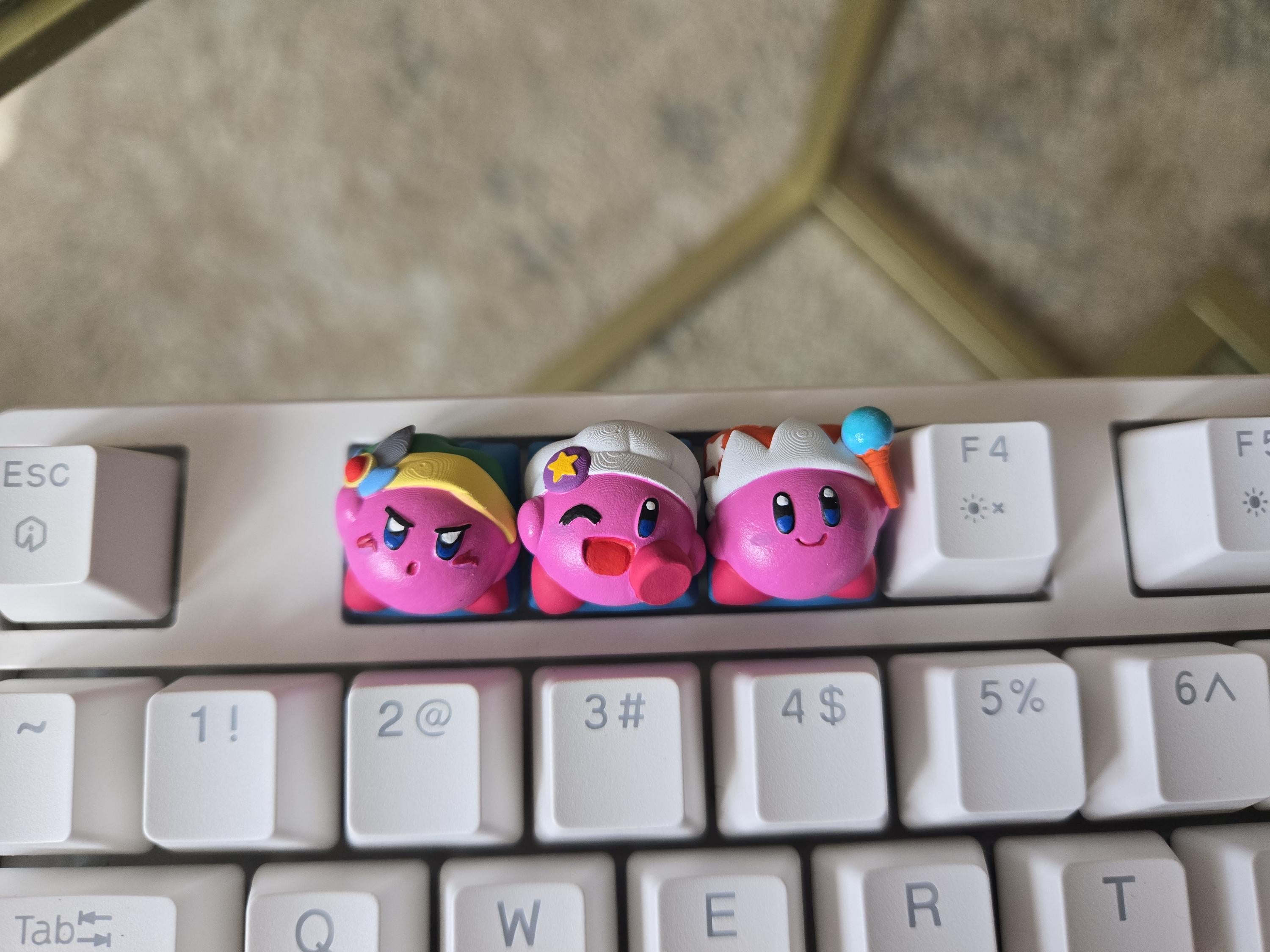 Video Game Keycap Set - Hand Painted Cute Keycap Designs, Cherry MX