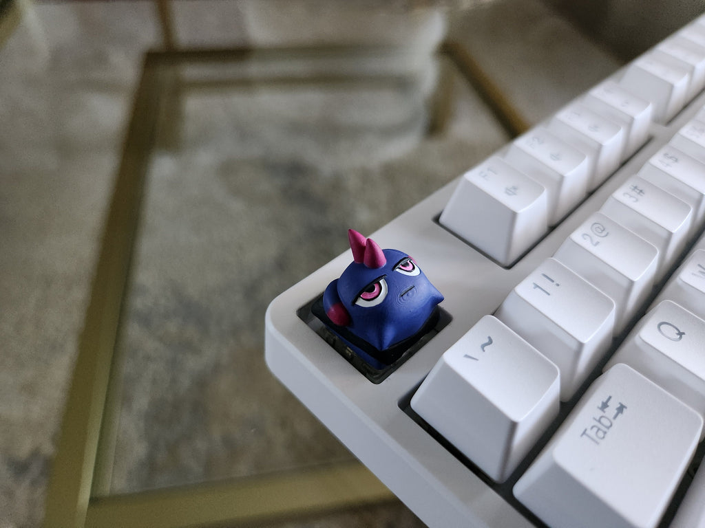 Palworld Depresso Video Game Keycap - Hand Painted Cute Keycap Designs, Cherry MX