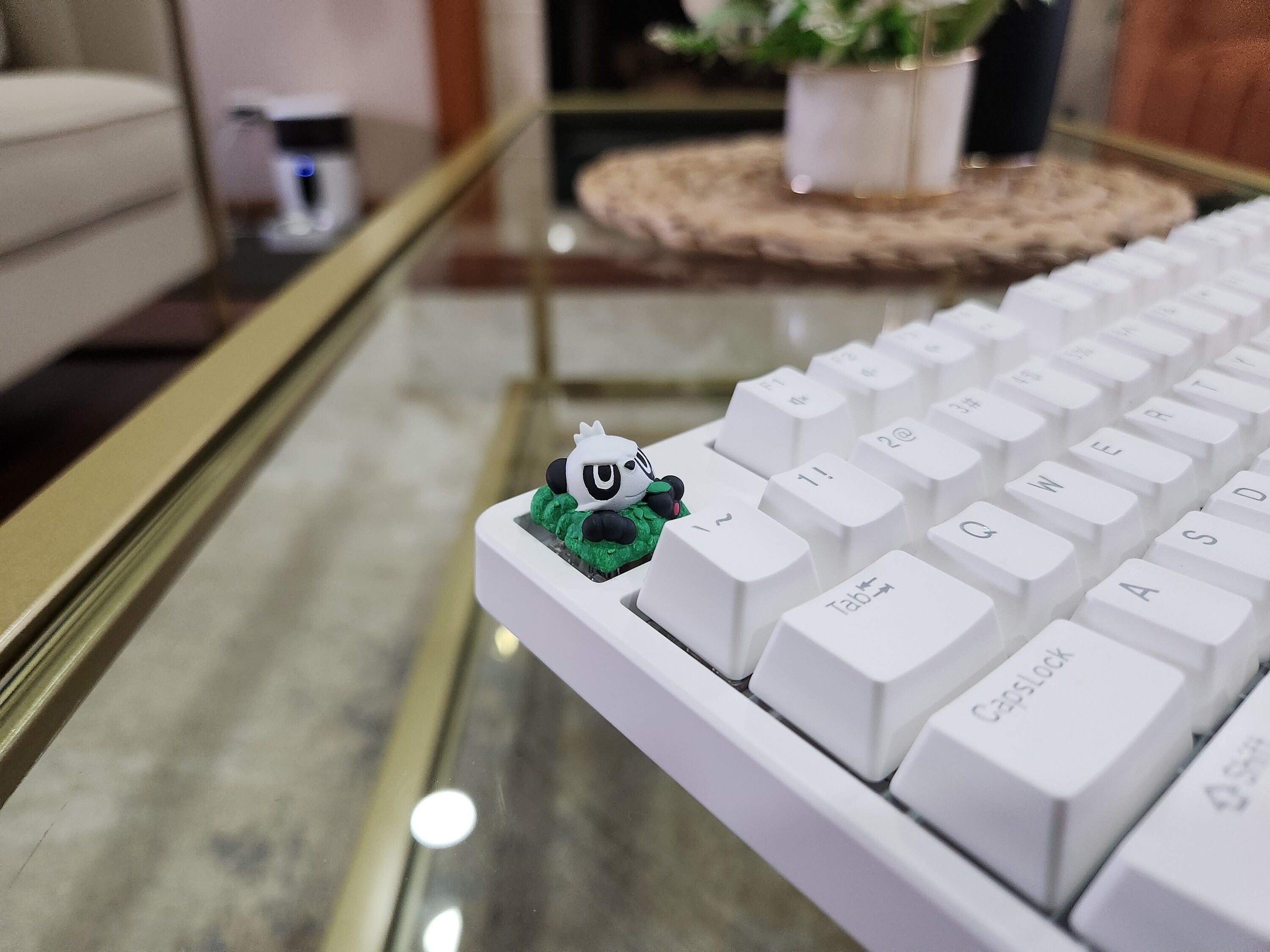 Anime Pancham Keycap - Hand Painted Cute Keycap Designs, Cherry MX
