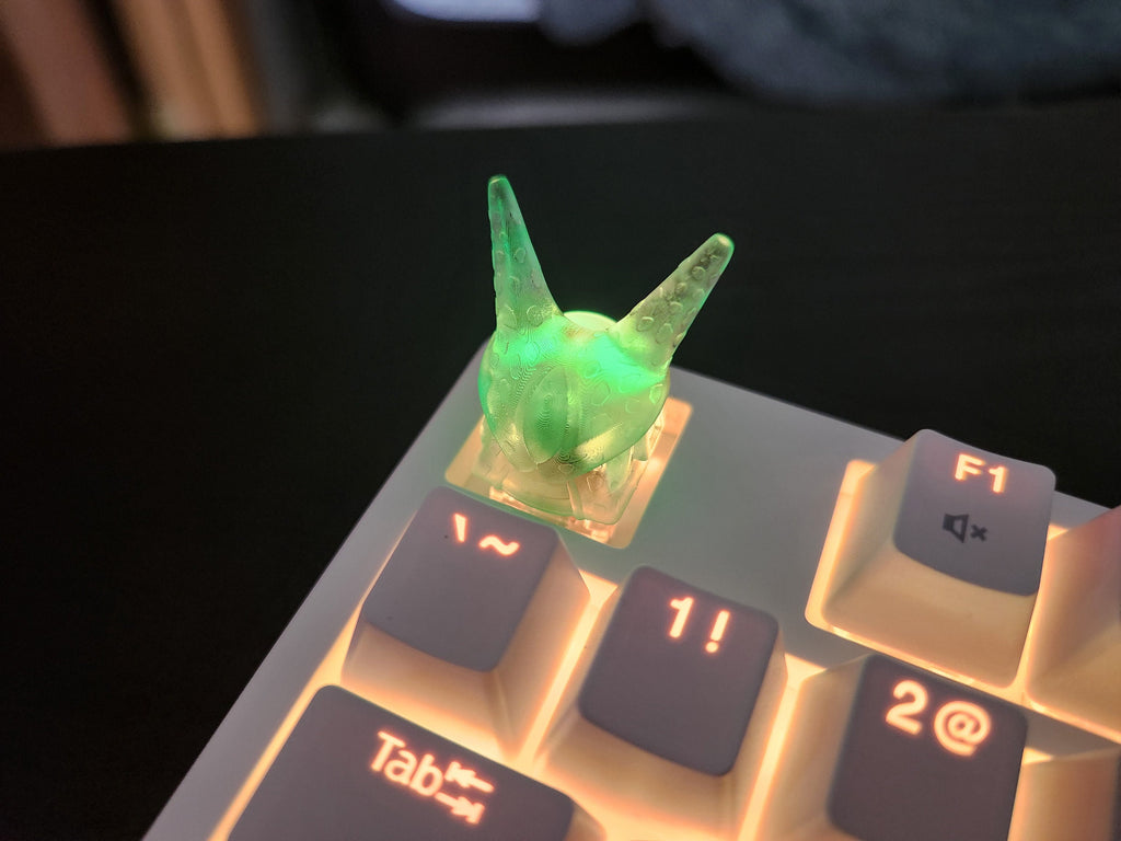 Anime Keycap - Clear Transparent Cute Keycap Designs, Cherry MX, Multiple Colors, Hiko3D