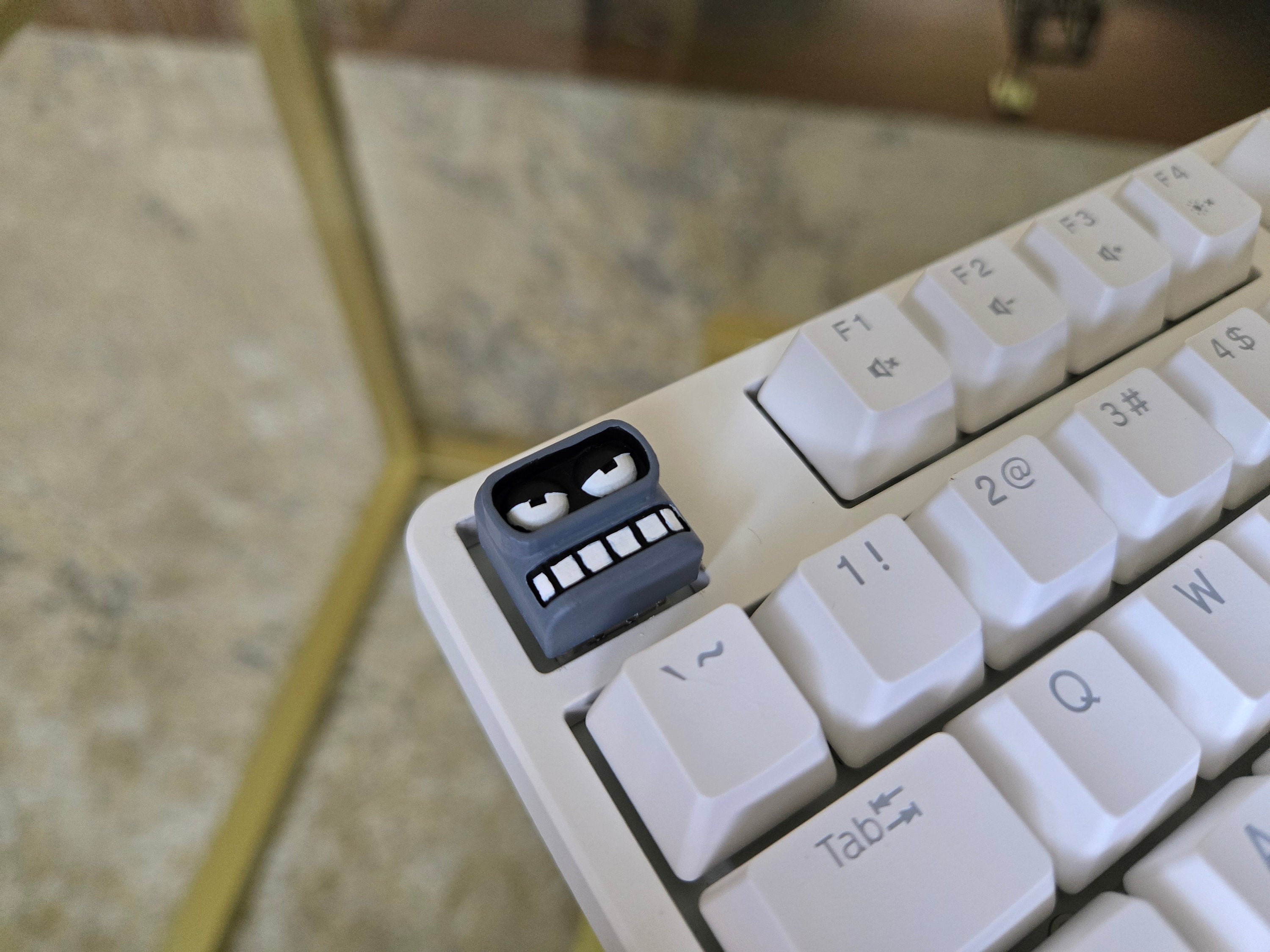 Cartoon Bender Keycap - Hand Painted Cute Keycap Designs, Cherry MX