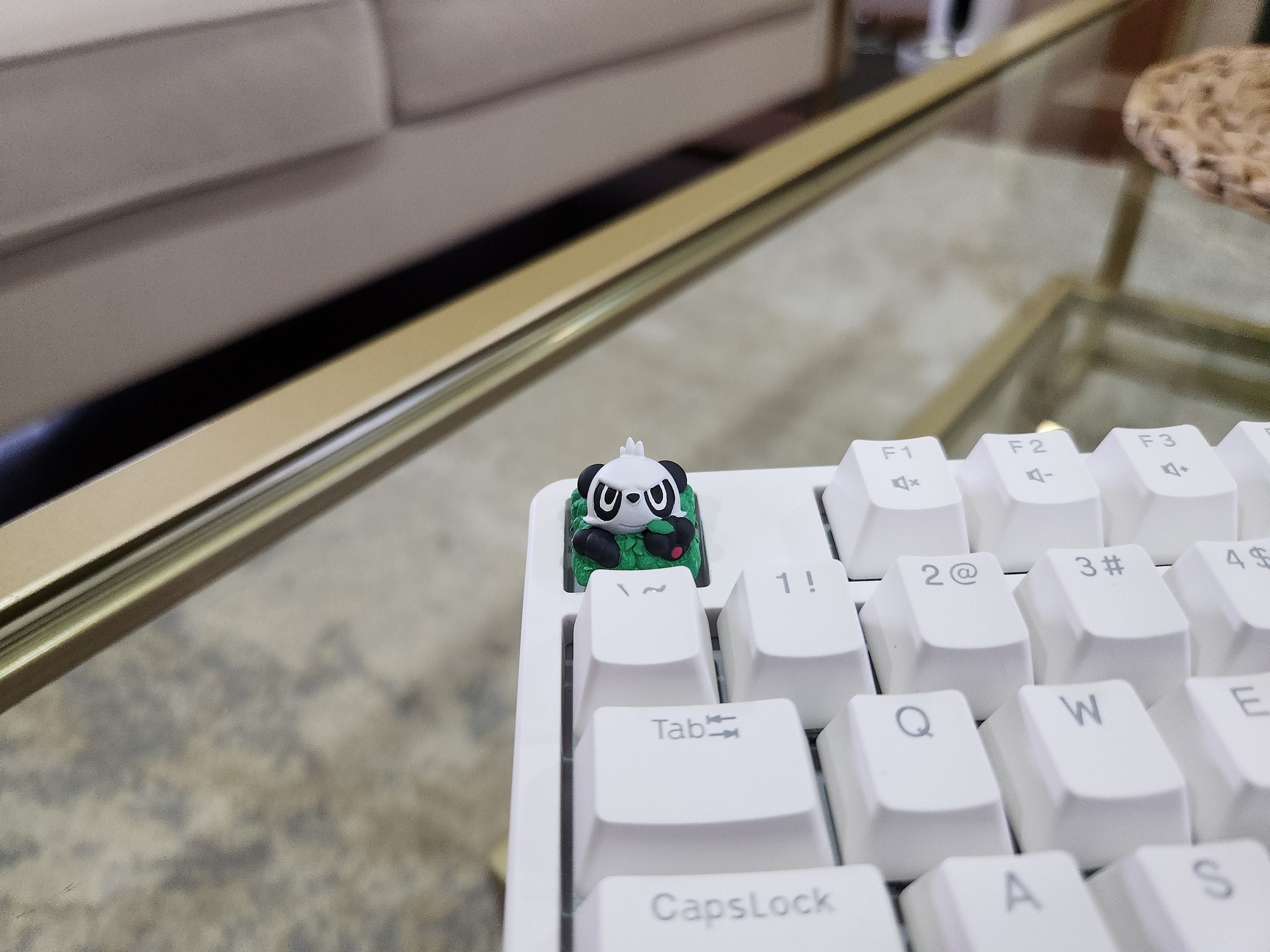 Anime Pancham Keycap - Hand Painted Cute Keycap Designs, Cherry MX